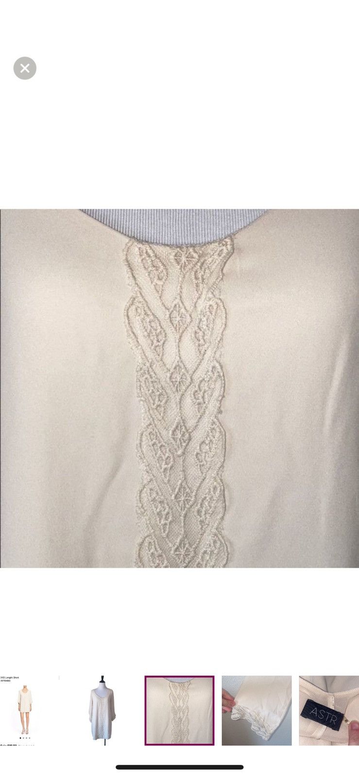 ASTR The Label Astr XS lace trim shift dress Size XS / US 0-2 / IT 36-38 - 4 Thumbnail