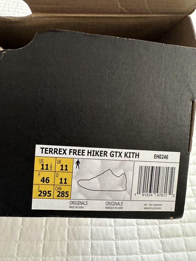 Adidas × Kith adidas Terrex Free Hiker Gore-Tex Kith Black / Iridescent Size US 11.5 / EU 44-45 - 16 Thumbnail