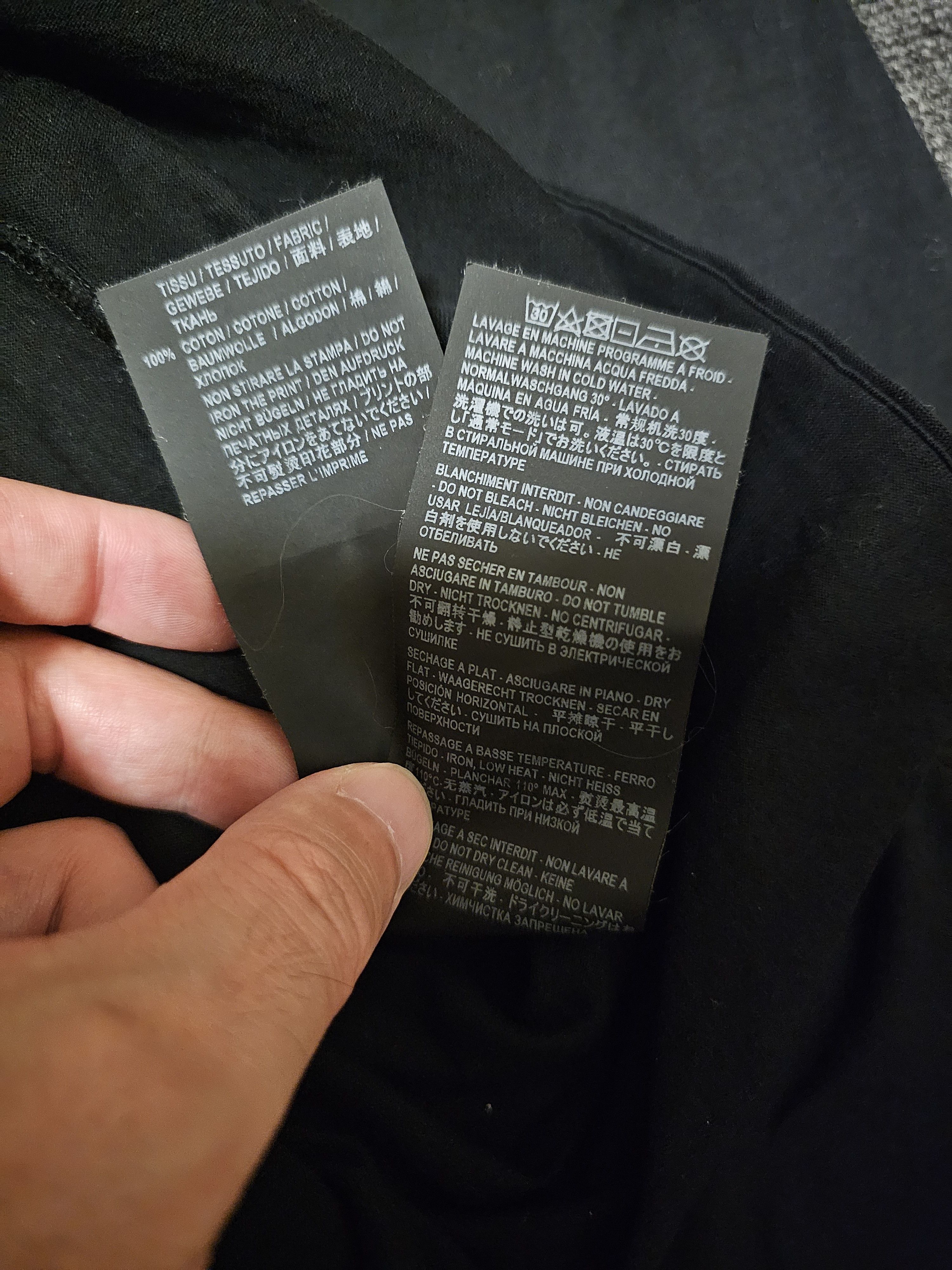 Saint Laurent Paris Saint Laurent Unisex Black T-Shirt Size M Like S-M Size US M / EU 48-50 / 2 - 6 Thumbnail