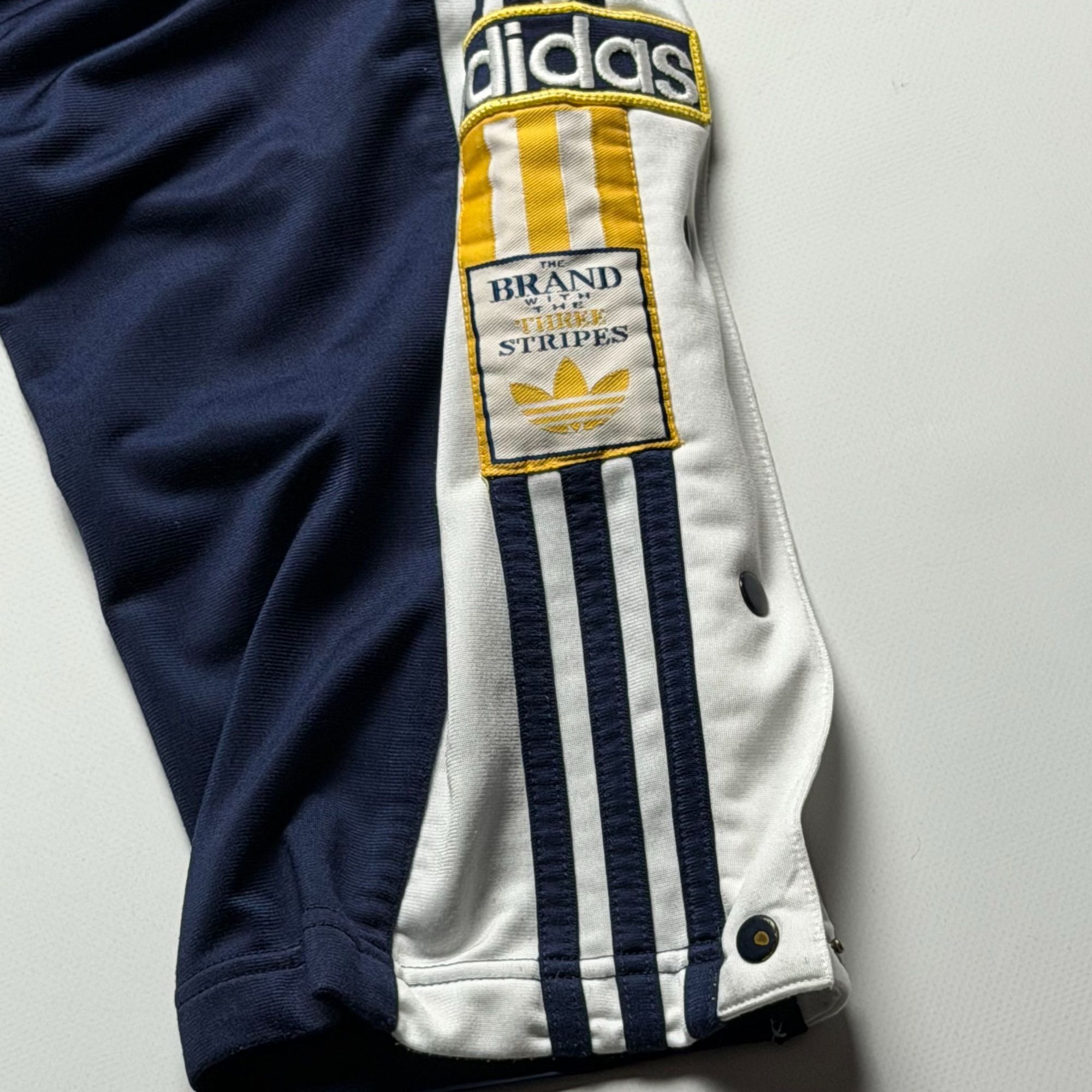 Adidas Archival 80s Adidas Breakaway Button-Up Track Pants Navy Blu Size US 33 - 2 Thumbnail
