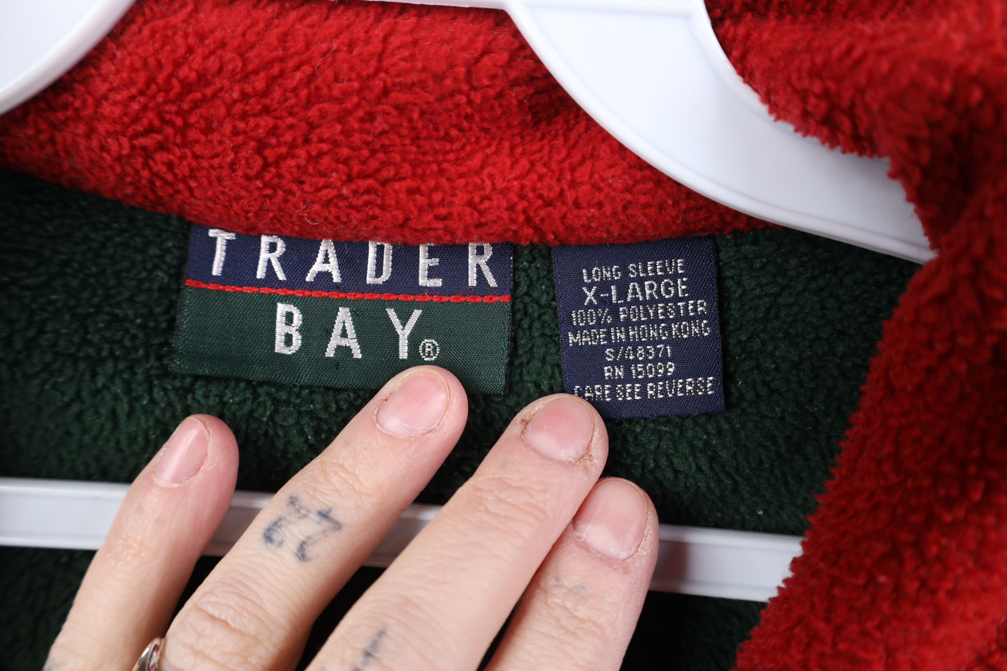 Vintage Vintage 90s Streetwear Fleece 1/4 Half Zip Pullover Sweater Size US XL / EU 56 / 4 - 6 Thumbnail
