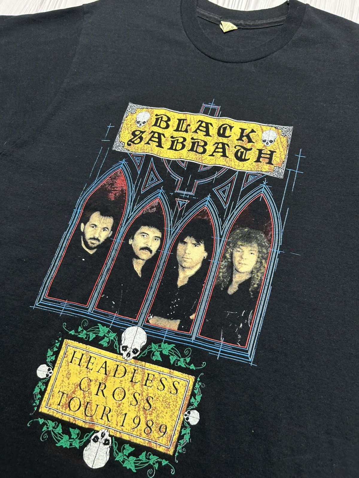 Band Tees Black Sabbath Ozzy Osbourne Headless Cross Tour 1989 T-Shirt Size US XL / EU 56 / 4 - 6 Thumbnail