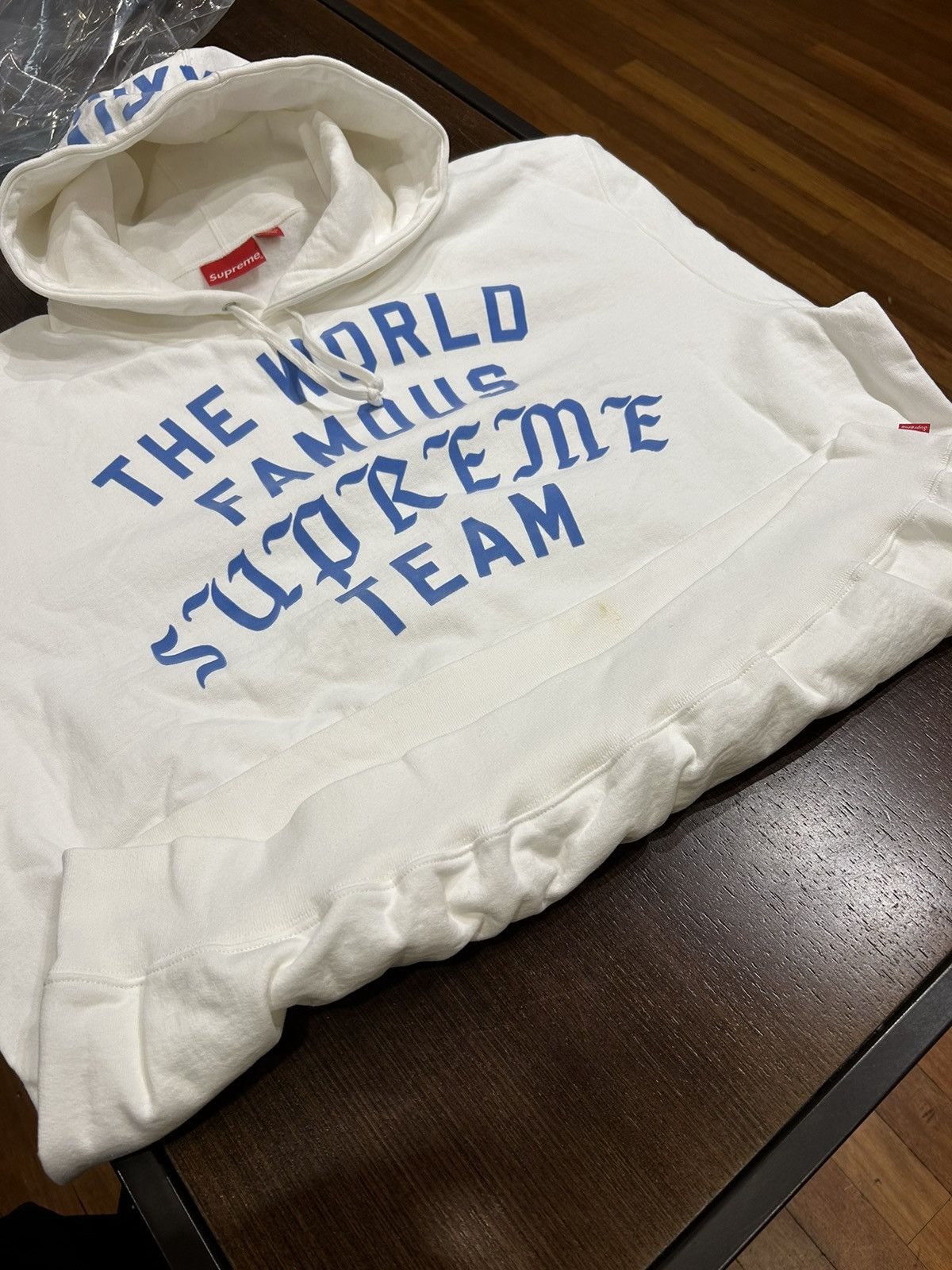 Supreme Supreme Team Flocked Hoodie Size US XXL / EU 58 / 5 - 3 Thumbnail