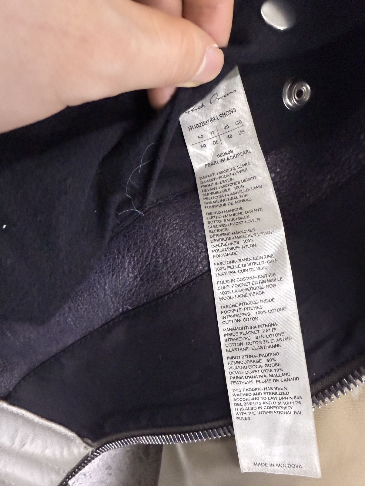 Rick Owens Rickowens 22fw strobe zionic bomber Size US M / EU 48-50 / 2 - 3 Thumbnail