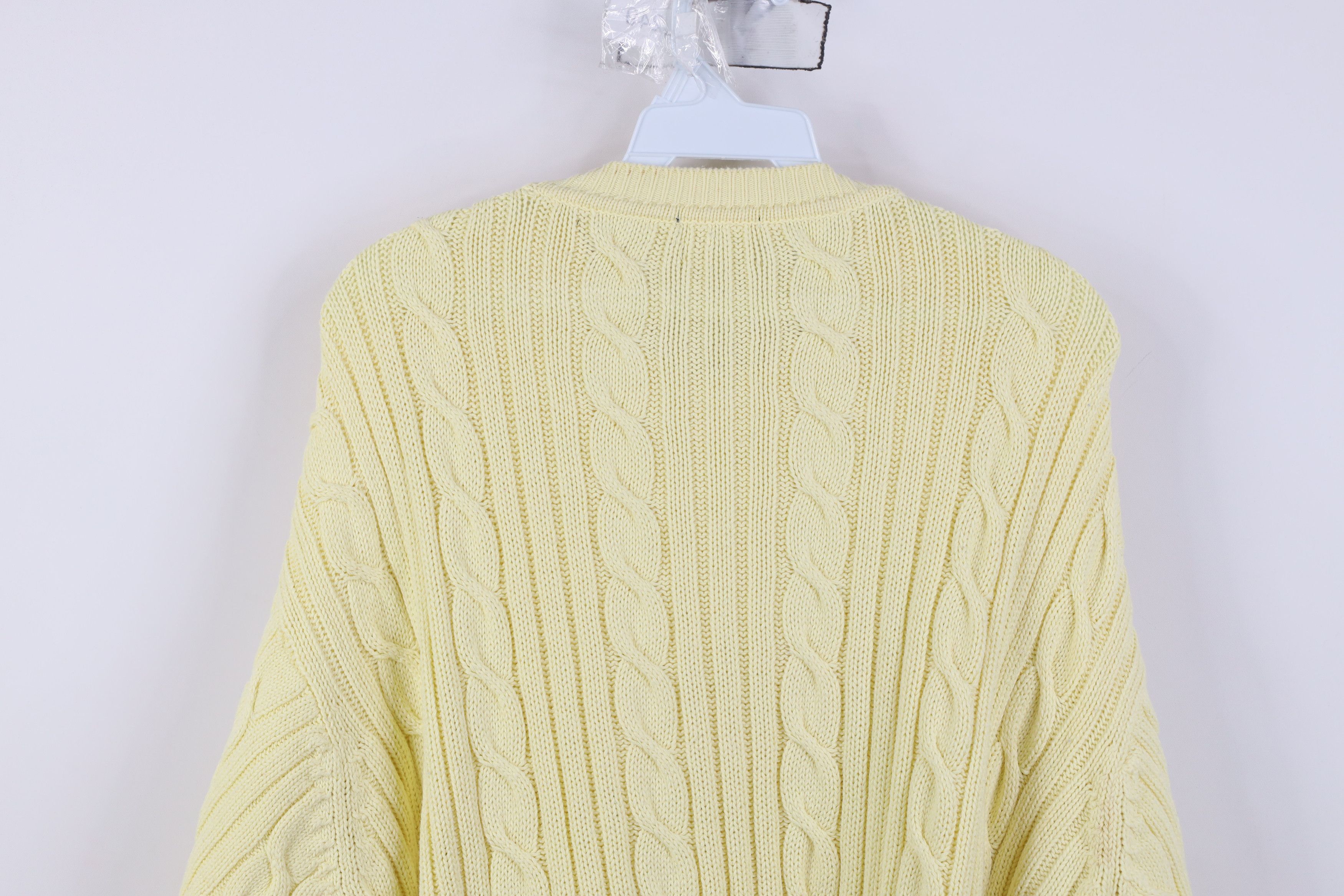 Vintage Vintage 90s Streetwear Ribbed Cable Knit Fisherman Sweater Size XXL / US 16-18 / IT 52-54 - 12 Thumbnail