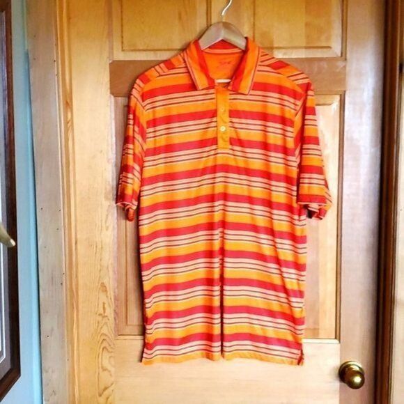 Vintage Slazenger Golf Diagonal Cut Buttoned Striped Short Sleeve Sz Size US XL / EU 56 / 4 - 1 Thumbnail