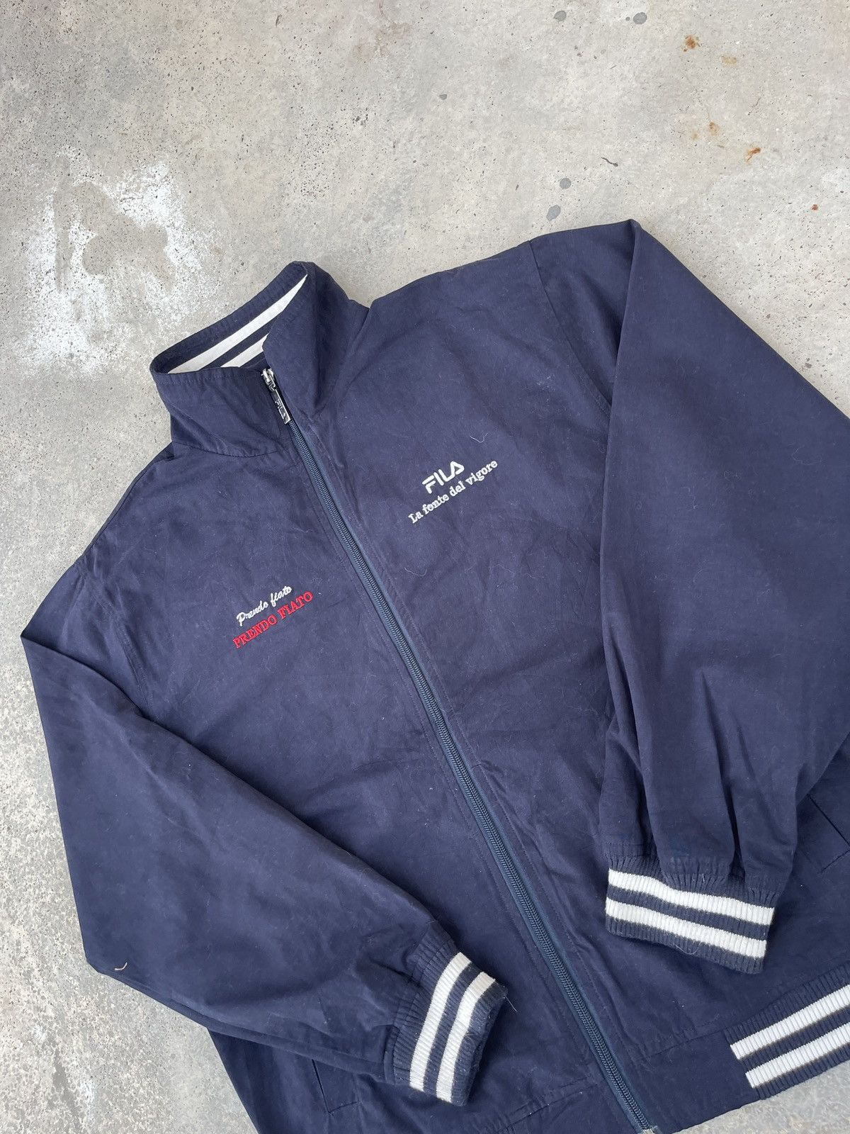Fila × Vintage Vintage Fila Zip Up Jacket Size US L / EU 52-54 / 3 - 5 Thumbnail
