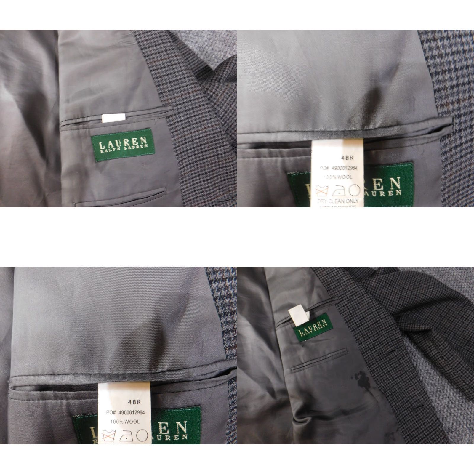 Ralph Lauren Lauren Ralph Lauren Blazer Men 48 Gray Two-Button Wool Tweed Suit Jacket X-Large? (Note: 48 size) Size 48R - 8 Thumbnail