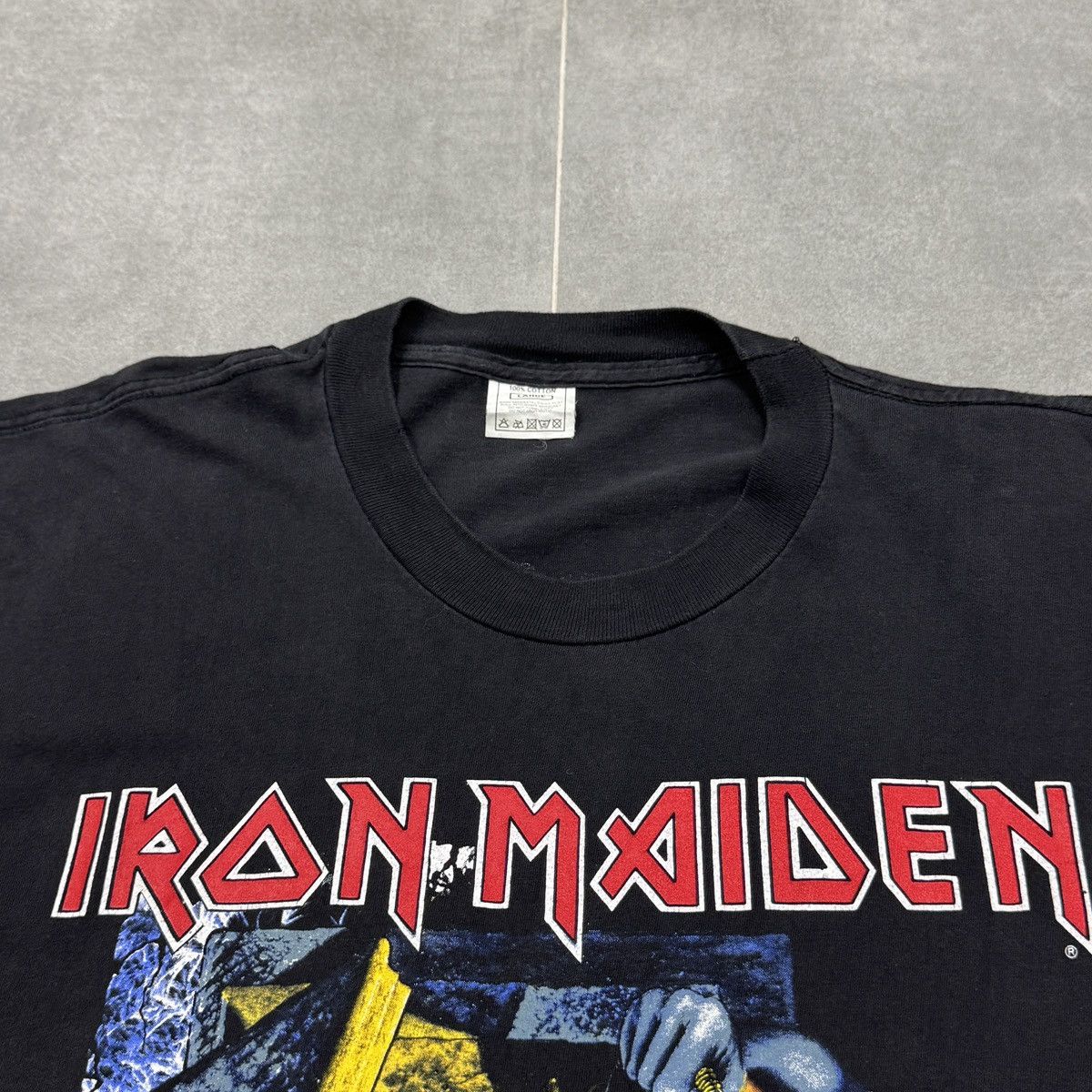 Iron Maiden × Vintage Vintage Iron Maiden 1990 Rare 90s T-Shirt Size L Size US L / EU 52-54 / 3 - 10 Thumbnail