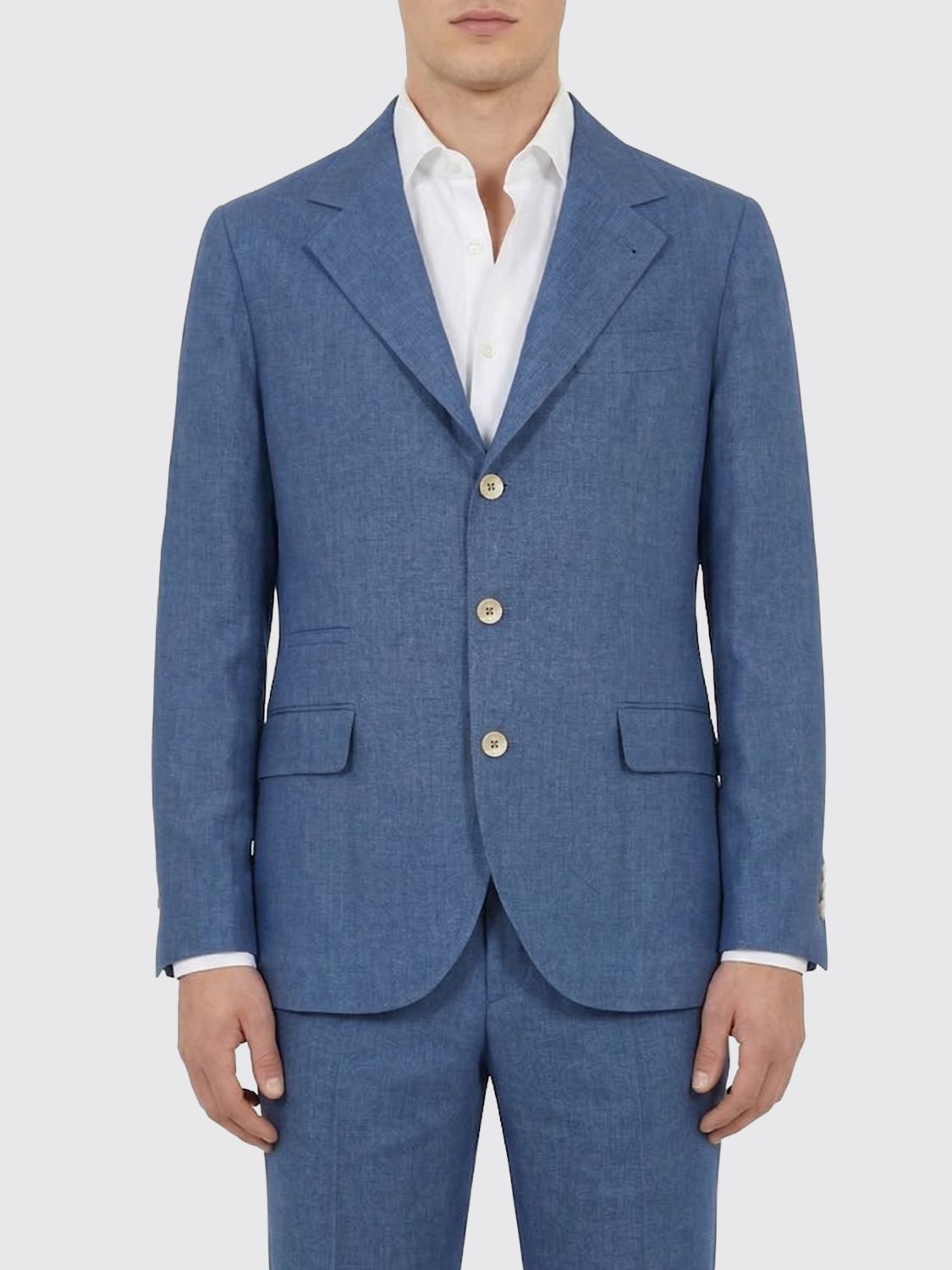 Brunello Cucinelli Brunello Cucinelli Jacket Men Stone Bleached Size US M / EU 48-50 / 2 - 1 Thumbnail