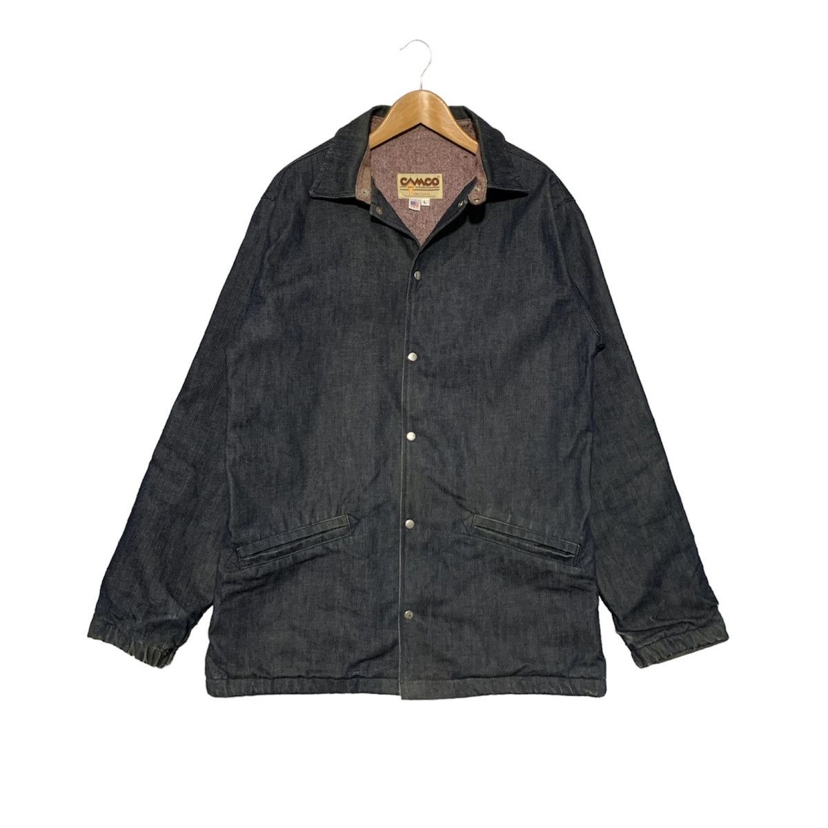 image of Camco Made In USA Denim Coach Jacket, Men's (Size Large)