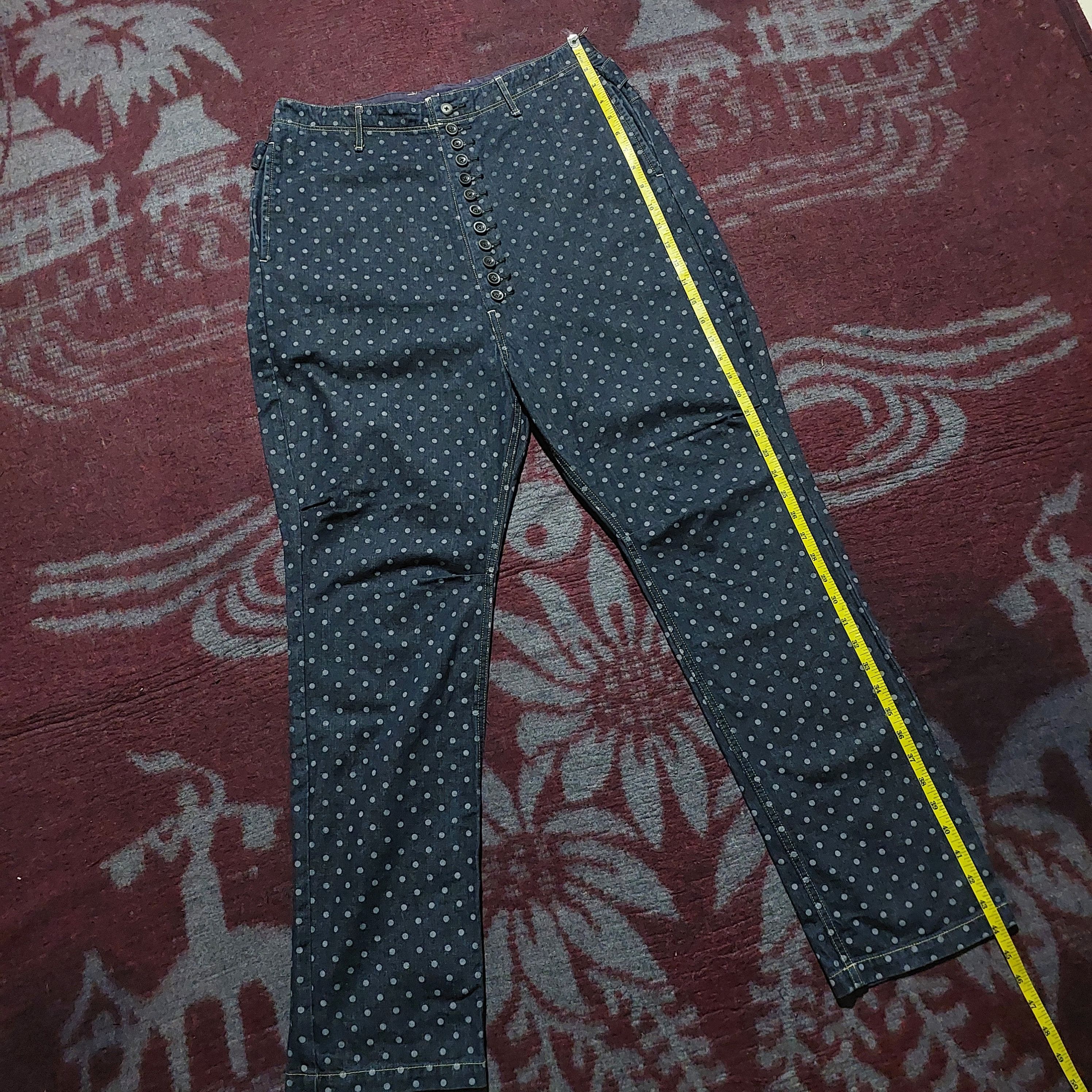 Kapital Kapital polca Clown button down denim pants Size US 32 / EU 48 - 15 Thumbnail