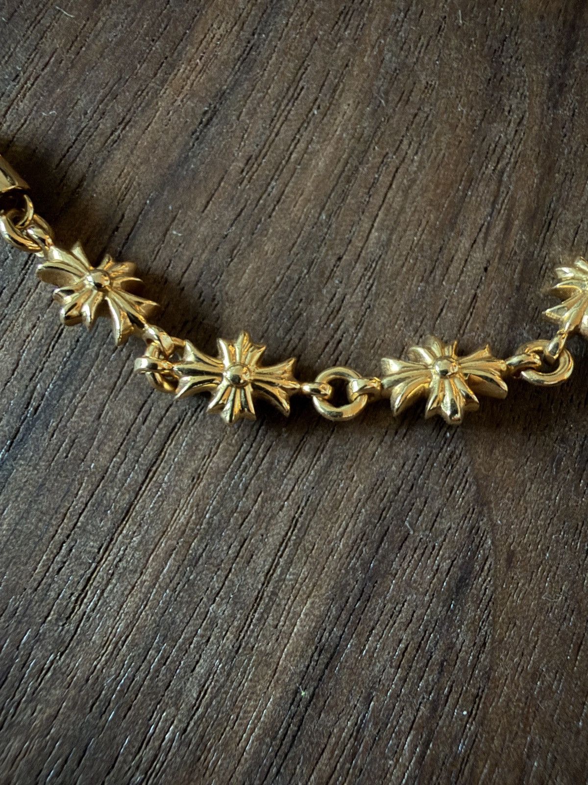 Chrome Hearts Chrome Hearts Tiny E Gold 13 Link 22k Bracelet Size ONE SIZE - 13 Thumbnail