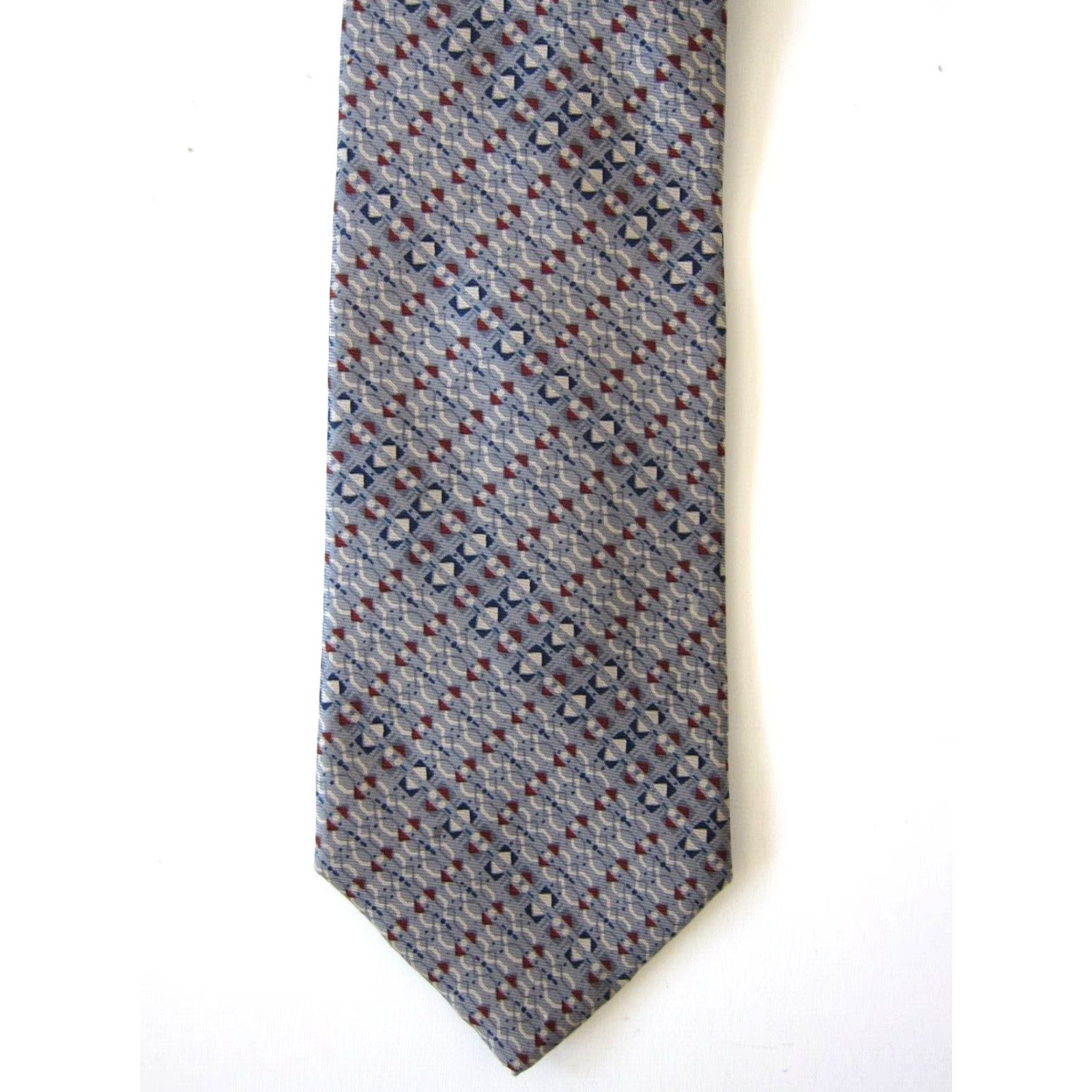 Yves Saint Laurent VINTAGE Yves Saint Laurent Paris New York Neck Ties 100% Silk Blue Grey 2 Vintage Blue Ties Mens 56" Length 3 2/8" Wide Silk Ties Size ONE SIZE - 5 Thumbnail