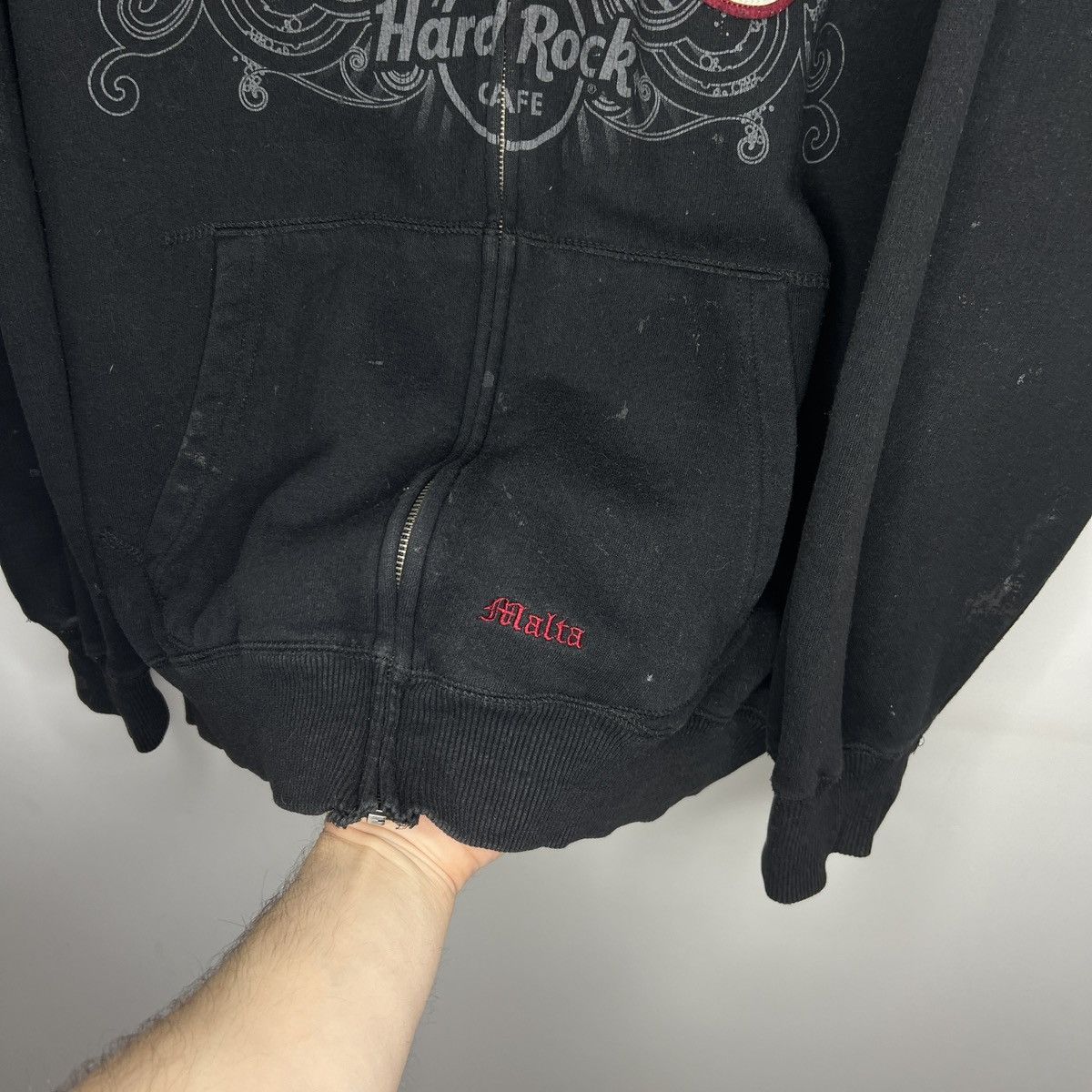 Hard Rock Cafe × Vintage HARD ROCK CAFE VINTAGE ZIP HOODIE AFFLICTION STYLE Size US XL / EU 56 / 4 - 6 Thumbnail
