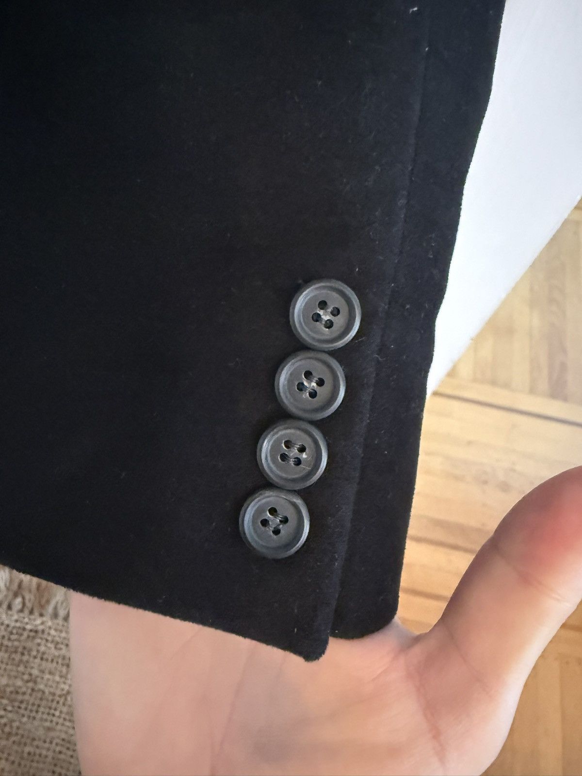 Helmut Lang NWOT Helmut Lang AW19 Black Moleskin Tuxedo Coat - 38 Size US M / EU 48-50 / 2 - 3 Thumbnail