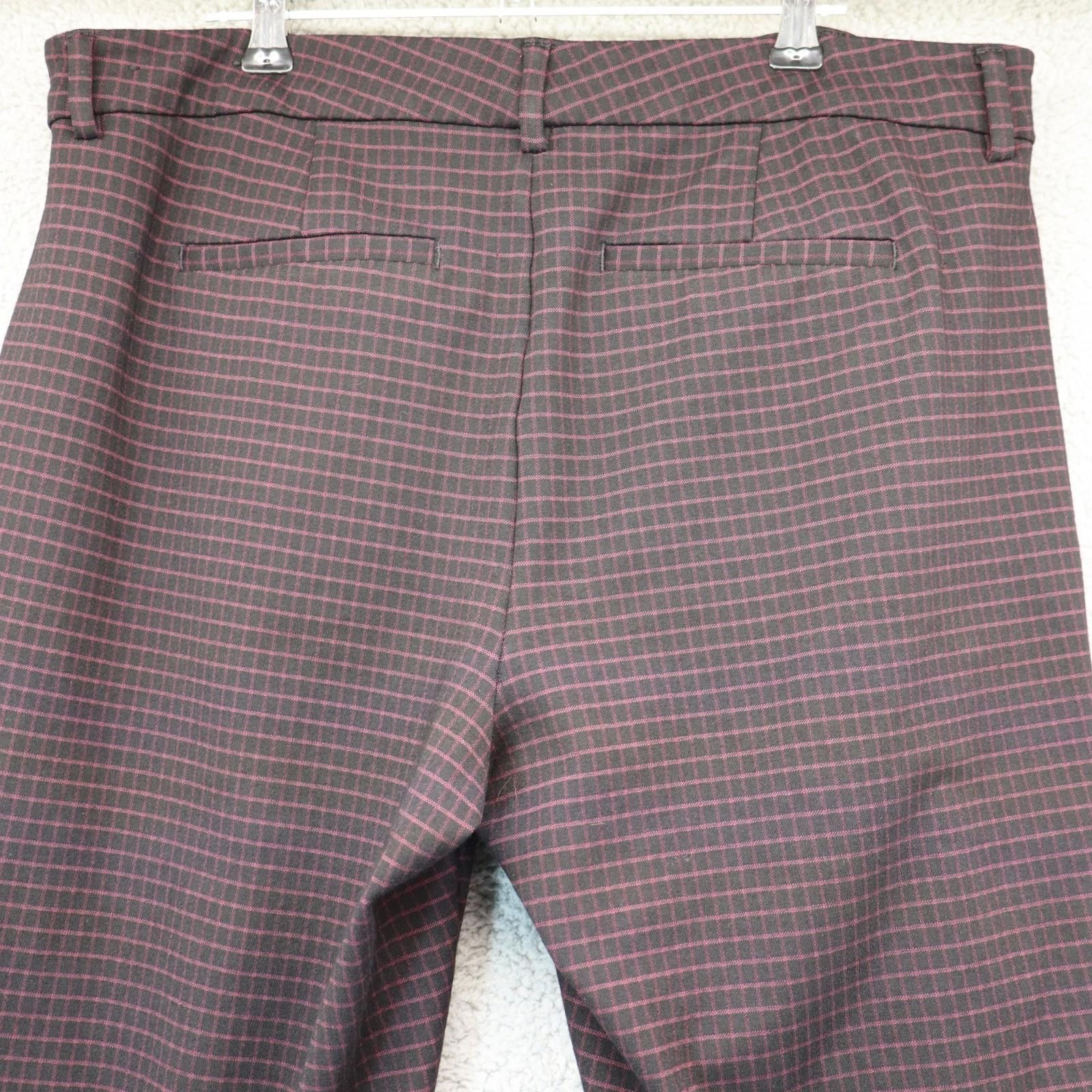 Other Liverpool Plaid Slacks Women Size 12/31 Pockets Black Size 34" / US 12 / IT 48 - 4 Thumbnail