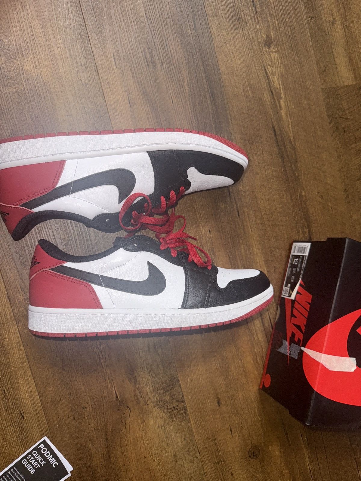 Jordan Brand Air Jordan 1 Low OG “Black Toe” (2023) Size US 12 / EU 45 - 4 Thumbnail