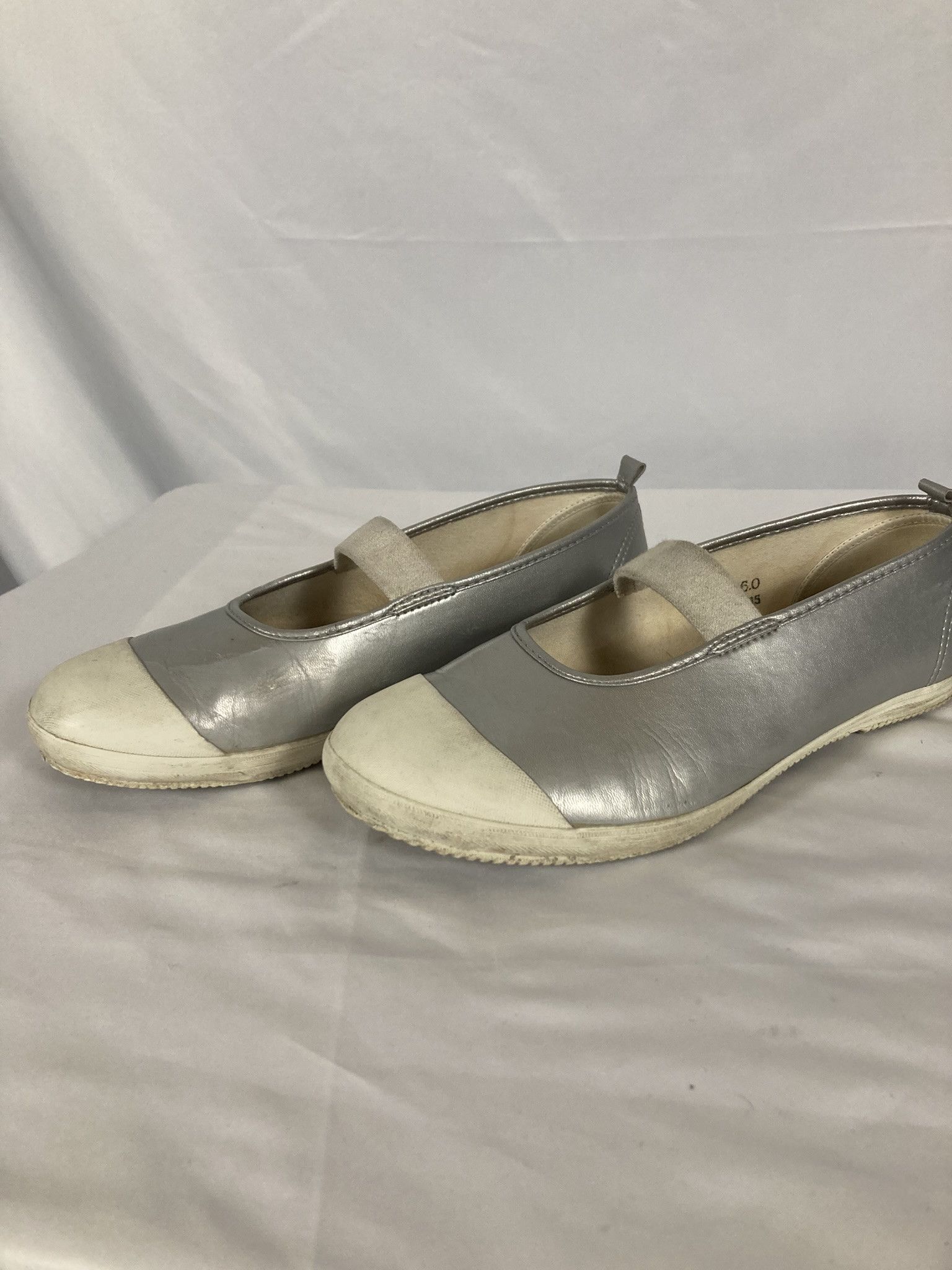 Comme des Garcons Comme des Garçons Silver Metallic Mary Jane Ballet Flats Size US 8 / IT 38 - 4 Thumbnail