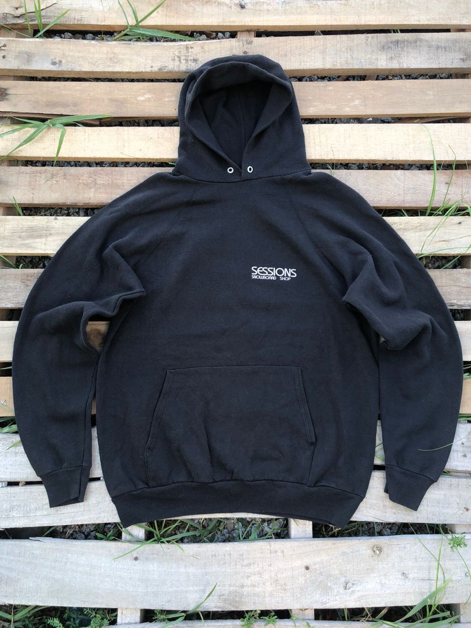 Sessions Vintage 90s Sessions Snowboard/Skateboard Hoodie Size US M / EU 48-50 / 2 - 2 Thumbnail