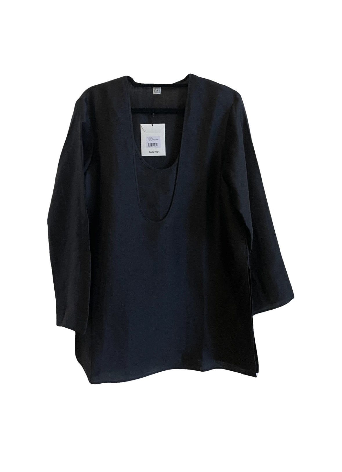 Toteme Toteme linen blouse in black Size XS / US 0-2 / IT 36-38 - 2 Thumbnail