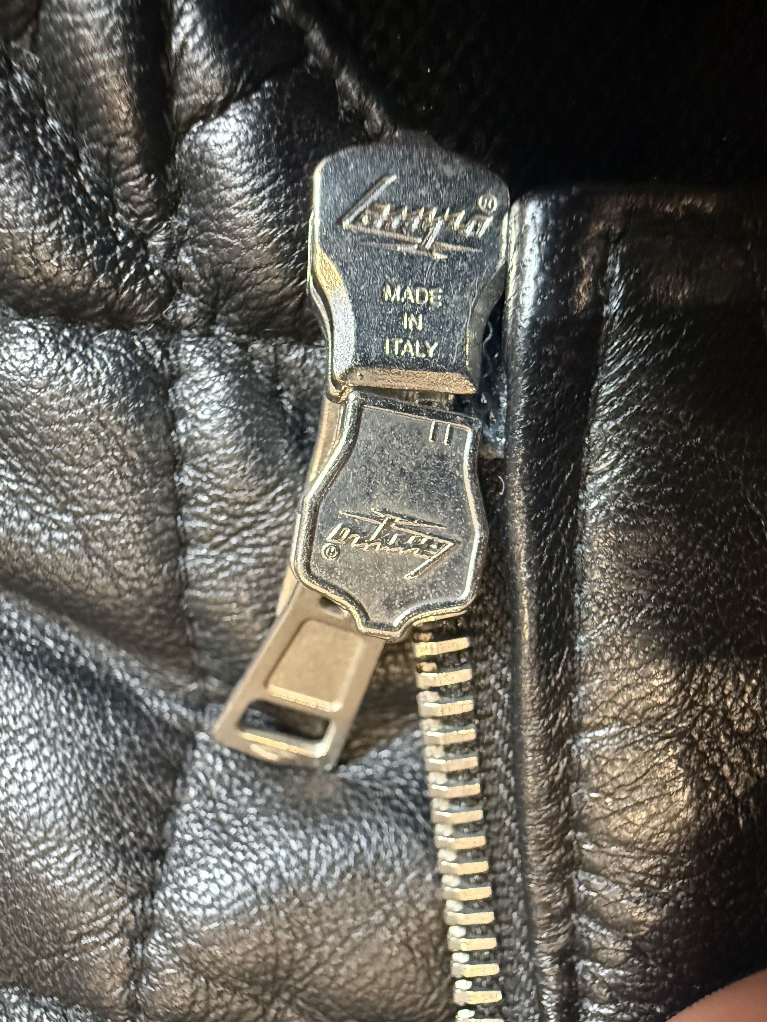 Low Brand Low Brand "Alfred" Quilted Leather Bomber Jacket (L/XL) Size US XL / EU 56 / 4 - 6 Thumbnail