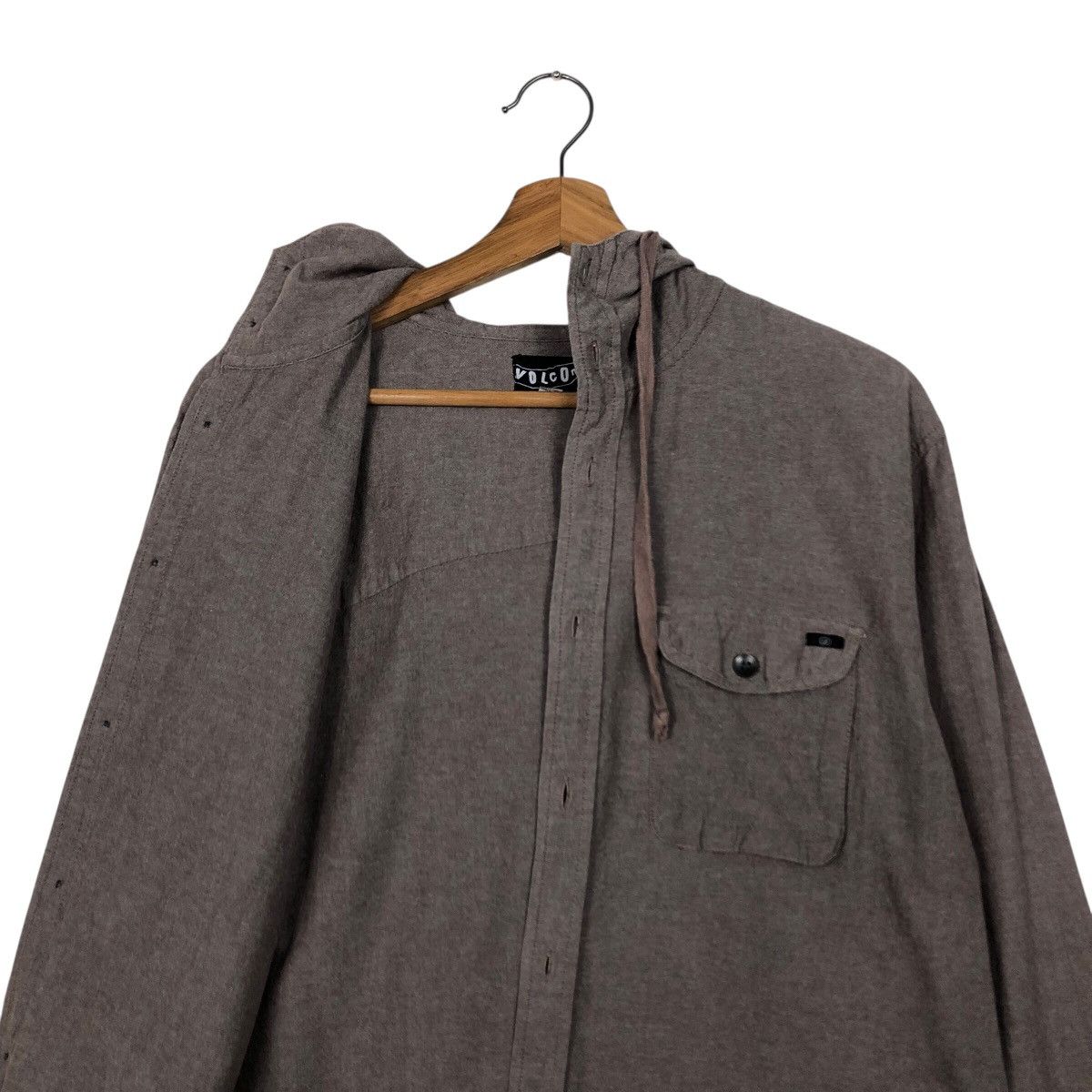 Japanese Brand 📌Vintage Button Jacket Chore Work Volcom Hoodie Biker Size US M / EU 48-50 / 2 - 14 Thumbnail