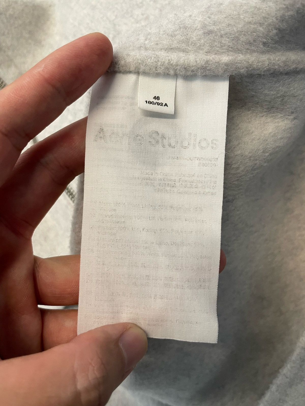 Acne Studios Acne Studios Wool Zip Up Jacket Gray Size US S / EU 44-46 / 1 - 12 Thumbnail