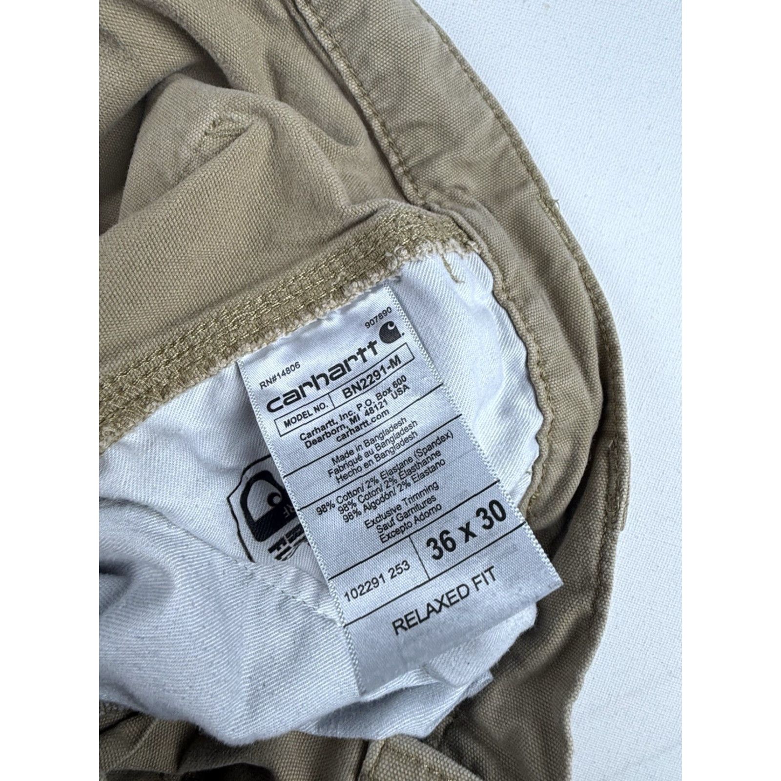 Carhartt Carhartt Pants 36x30 Men’s Relaxed Fit 102291-253 Size US 36 / EU 52 - 4 Thumbnail