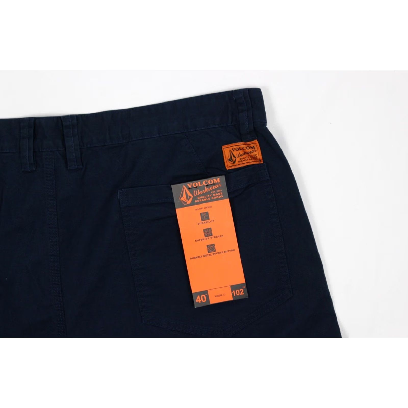 Volcom Volcom Men's Revel Work Shorts Stretch Modern Fit Size 40 Navy Blue Size US 40 / EU 56 - 3 Thumbnail
