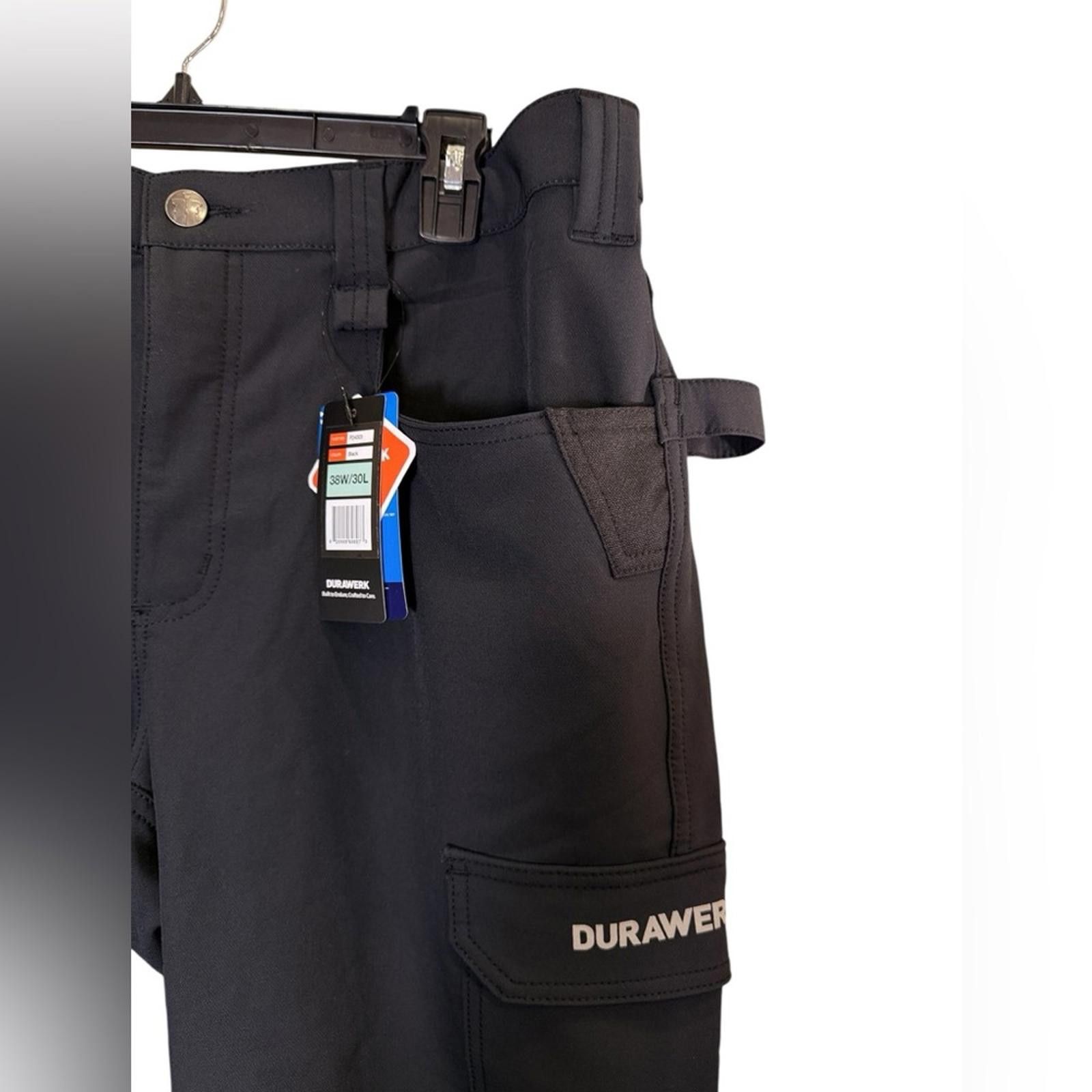Other Durawerk Men’s Black Utility Technical Cargo Pants sz 38/30 Size US 38 / EU 54 - 2 Thumbnail