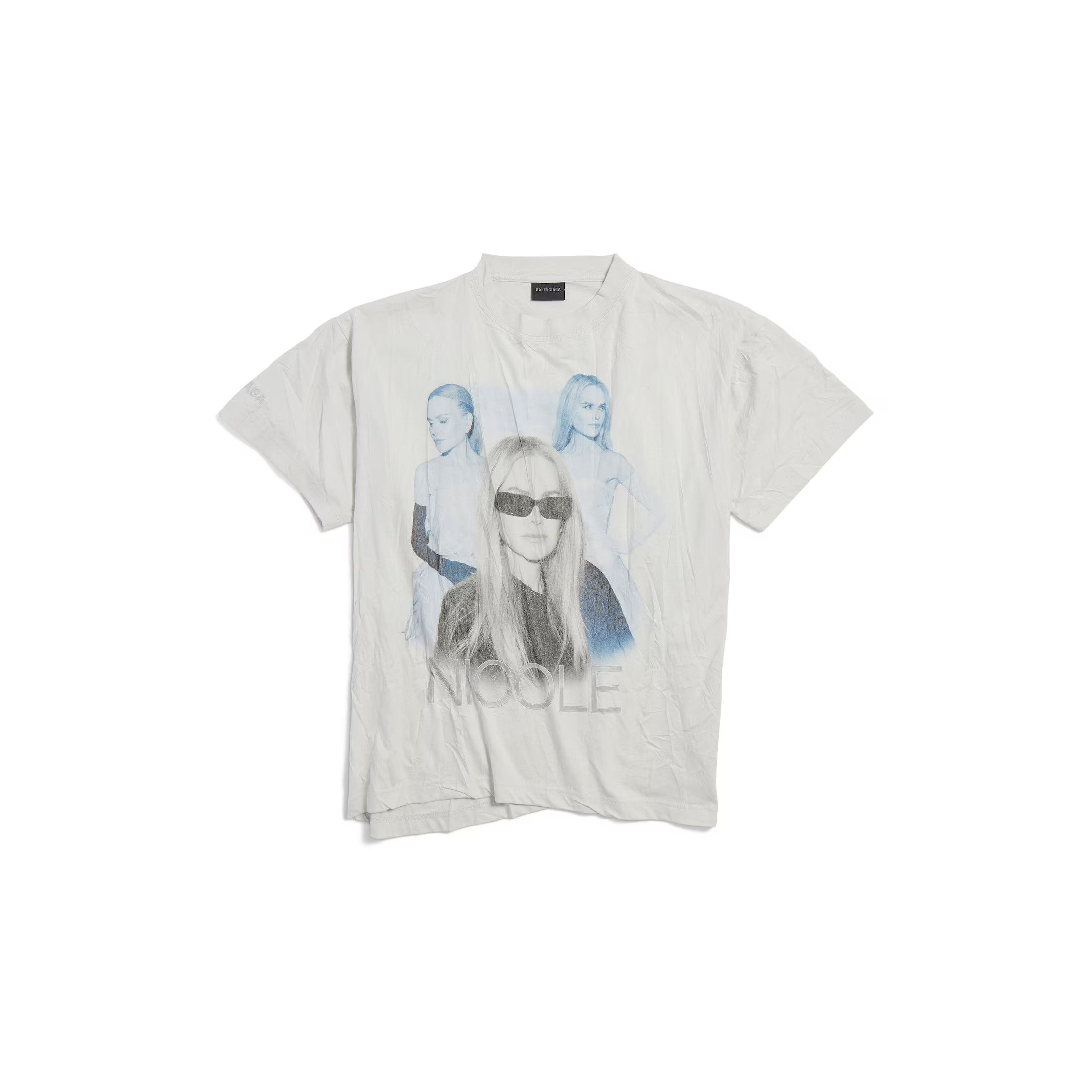 Balenciaga White GITD Lion's Laurel Boxy T-Shirt | Grailed