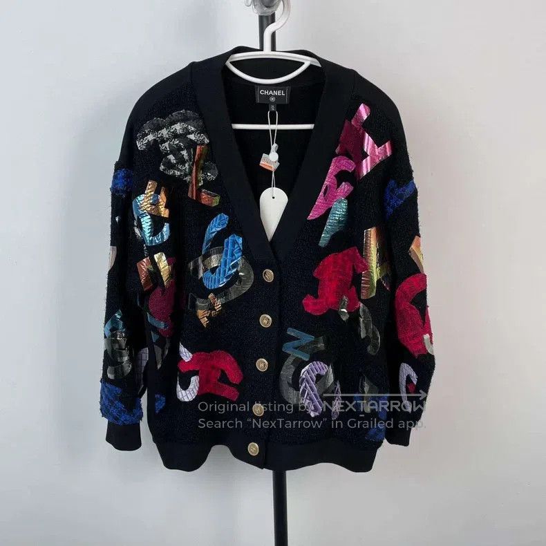Chanel Chanel High-end handicraft workshop colourful logo wool ca Size XS / US 0-2 / IT 36-38 - 1 Thumbnail