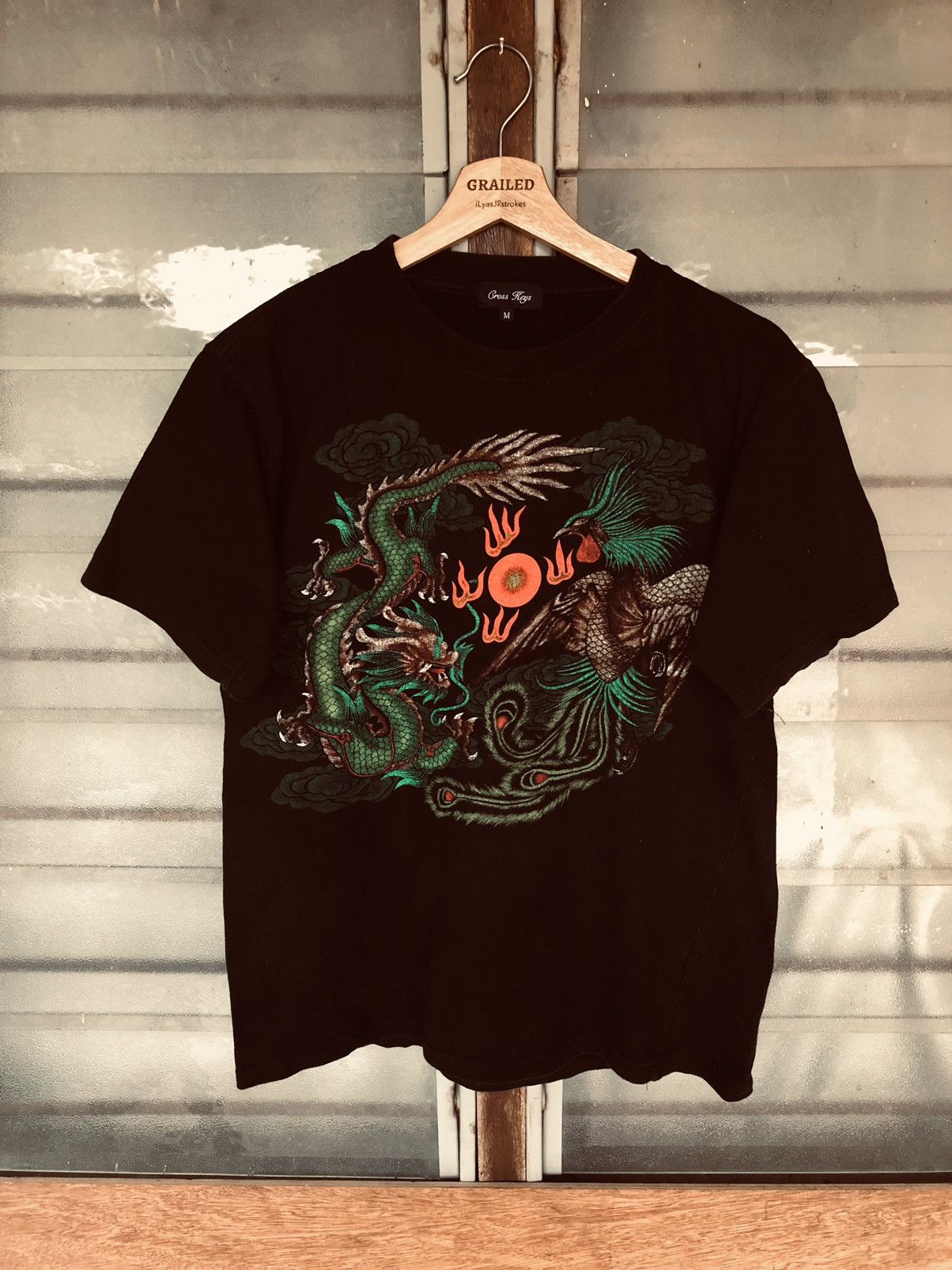 Vintage Vintage Japanese Dragon Fighter Shirt Tee Size US M / EU 48-50 / 2 - 2 Thumbnail