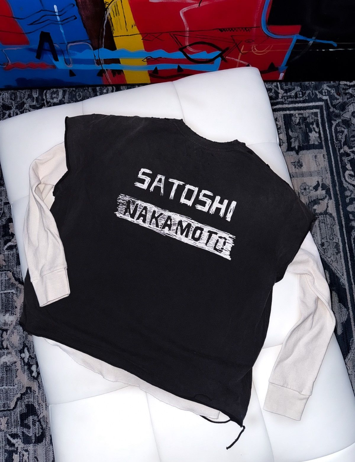 Satoshi Nakamoto Satoshi nakamoto double layered thermal t shirt Size US XL / EU 56 / 4 - 1 Thumbnail