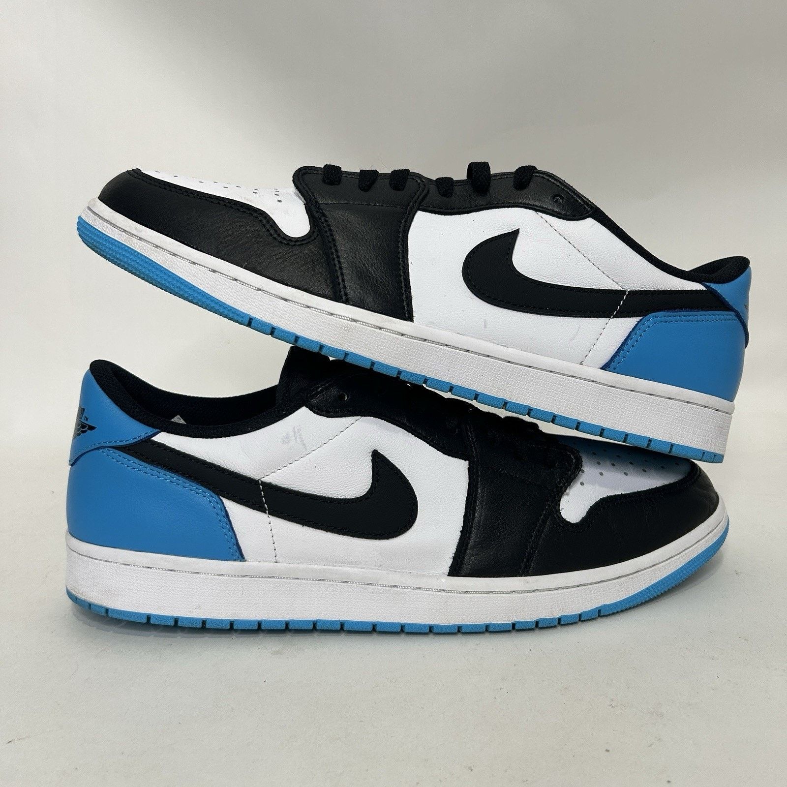 Jordan Brand Nike Air Jordan 1 Low Retro “UNC/Black Powder Blue White” Size US 15 / EU 48 - 1 Thumbnail