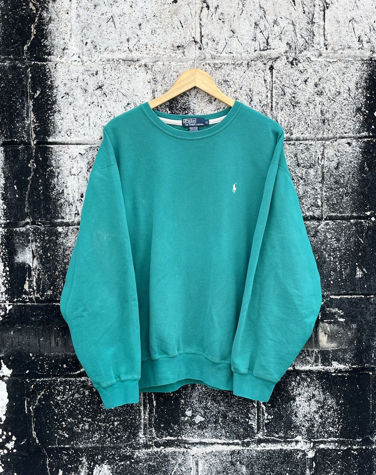 Other Polo Ralph Lauren vintage teal essential crewn preppy rare Size US XL / EU 56 / 4 - 1 Thumbnail