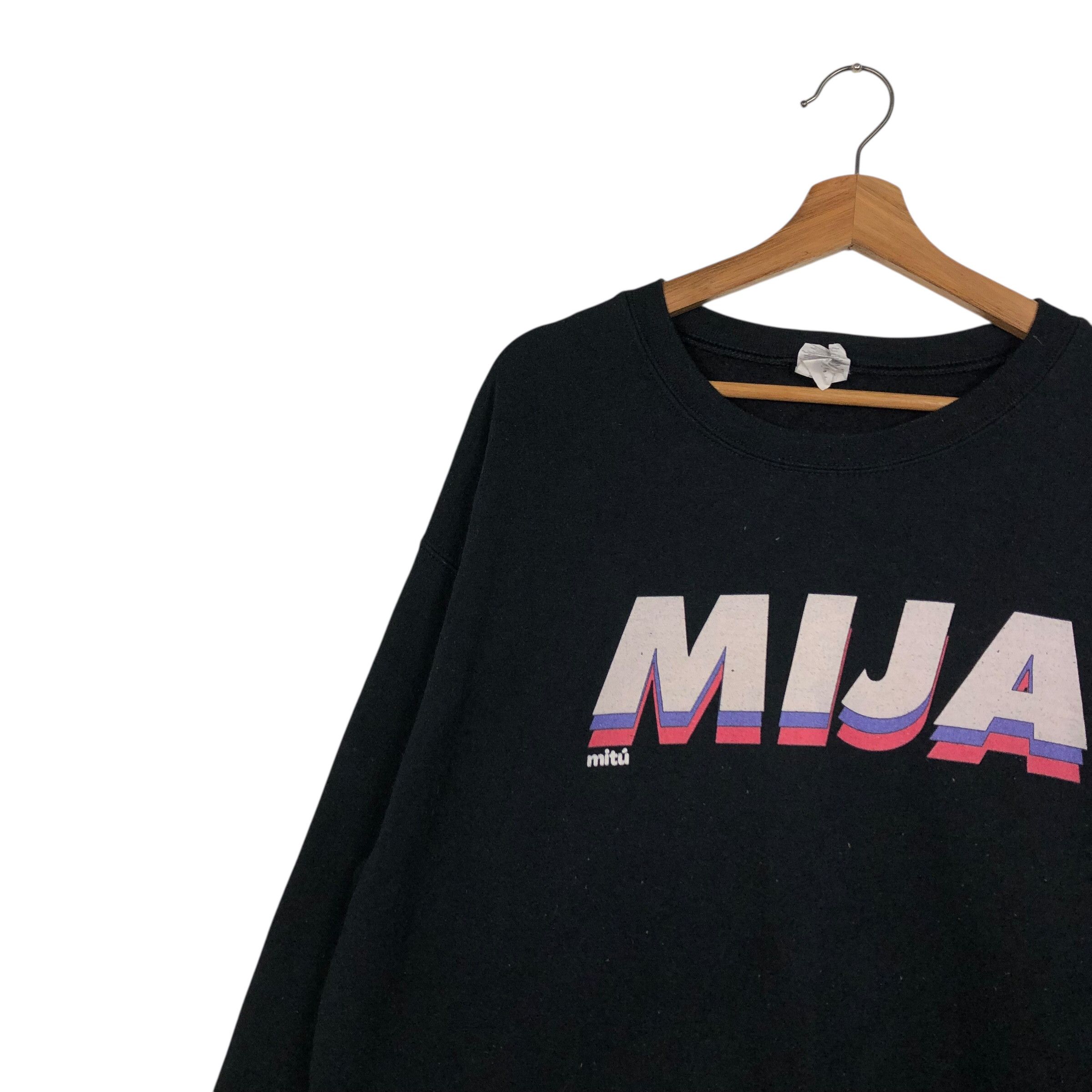 Japanese Brand 📌Vintage Sweatshirt Mija Big Logo Spell Out Issey Miyake Size US L / EU 52-54 / 3 - 8 Thumbnail