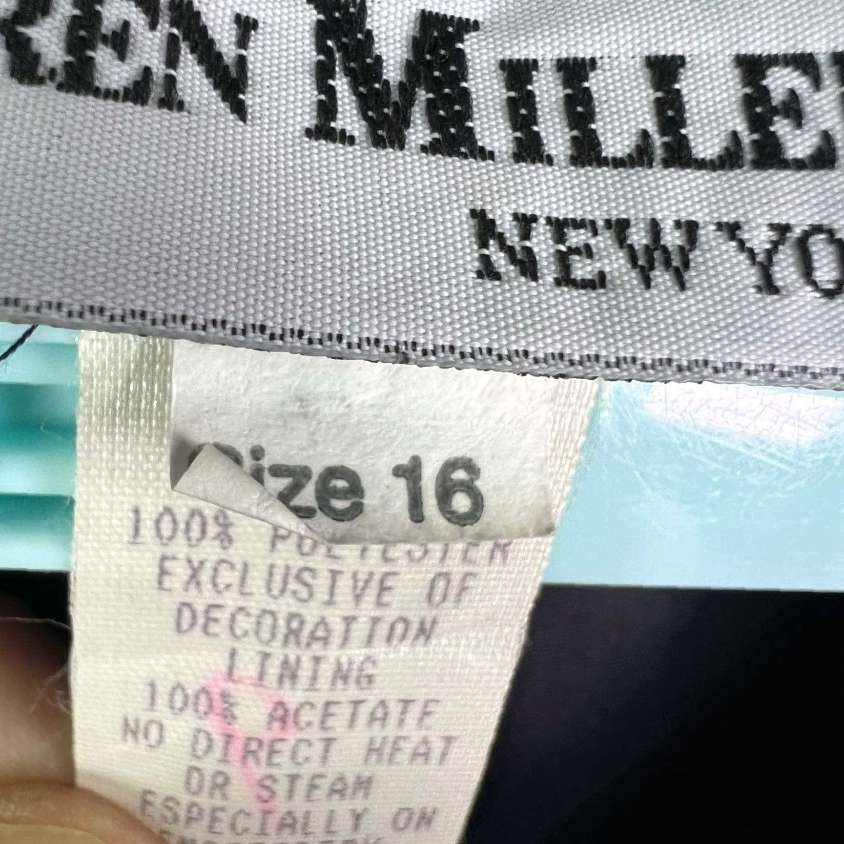 Karen Millen Karen Miller Blazer Womens Size 16 Blue Floral Embroidered Sequin 100% Polyester Lined Shawl Front One-Button Regular Fit Jacket Vintage: No Size XXL / US 16-18 / IT 52-54 - 4 Thumbnail