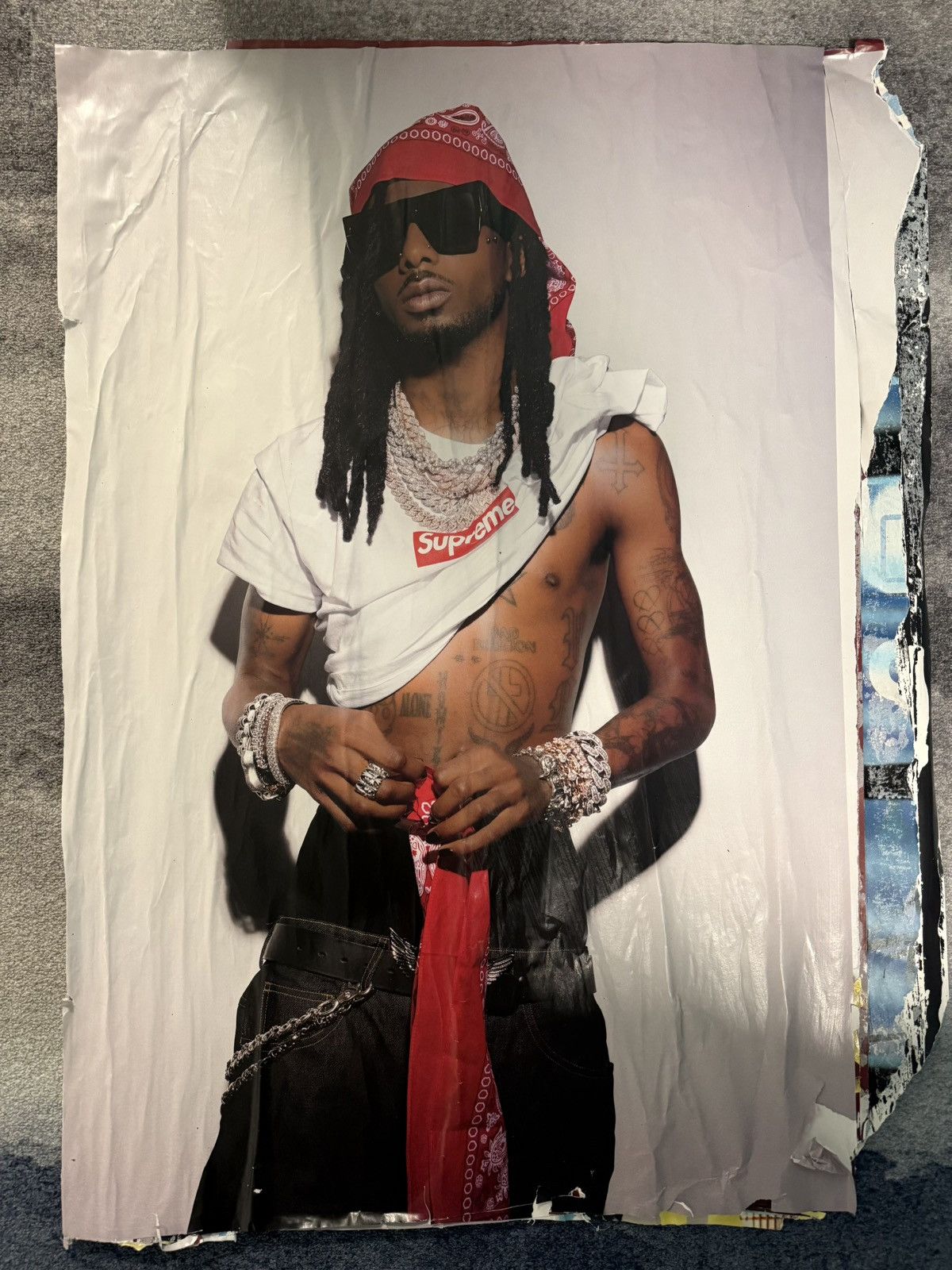 Supreme Playboi Carti Supreme Poster 2025 (Original) Rare Collectors Size ONE SIZE - 8 Thumbnail