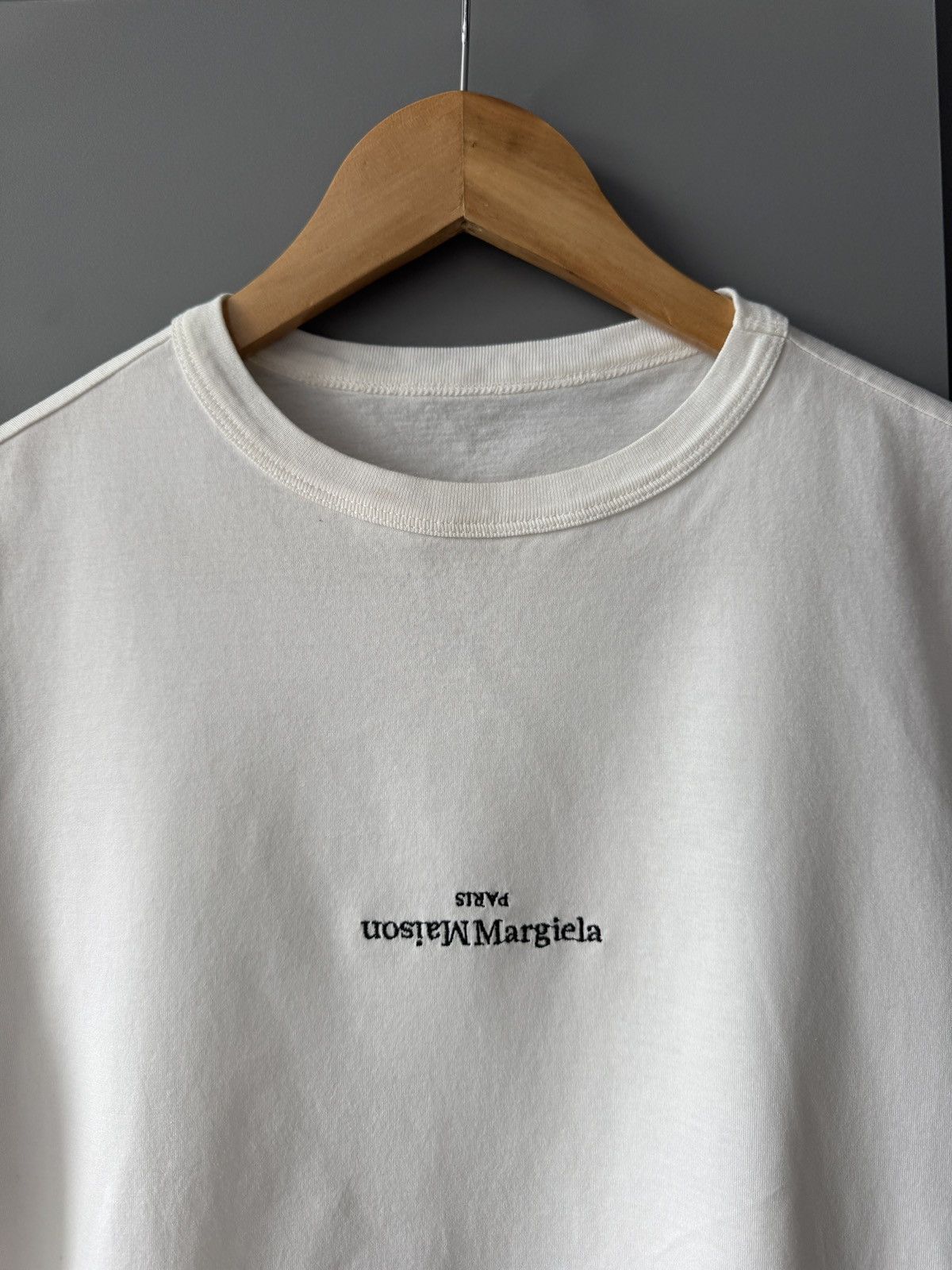Maison Margiela Maison Margiela Logo Embroidered T-shirt Size US XS / EU 42 / 0 - 2 Thumbnail