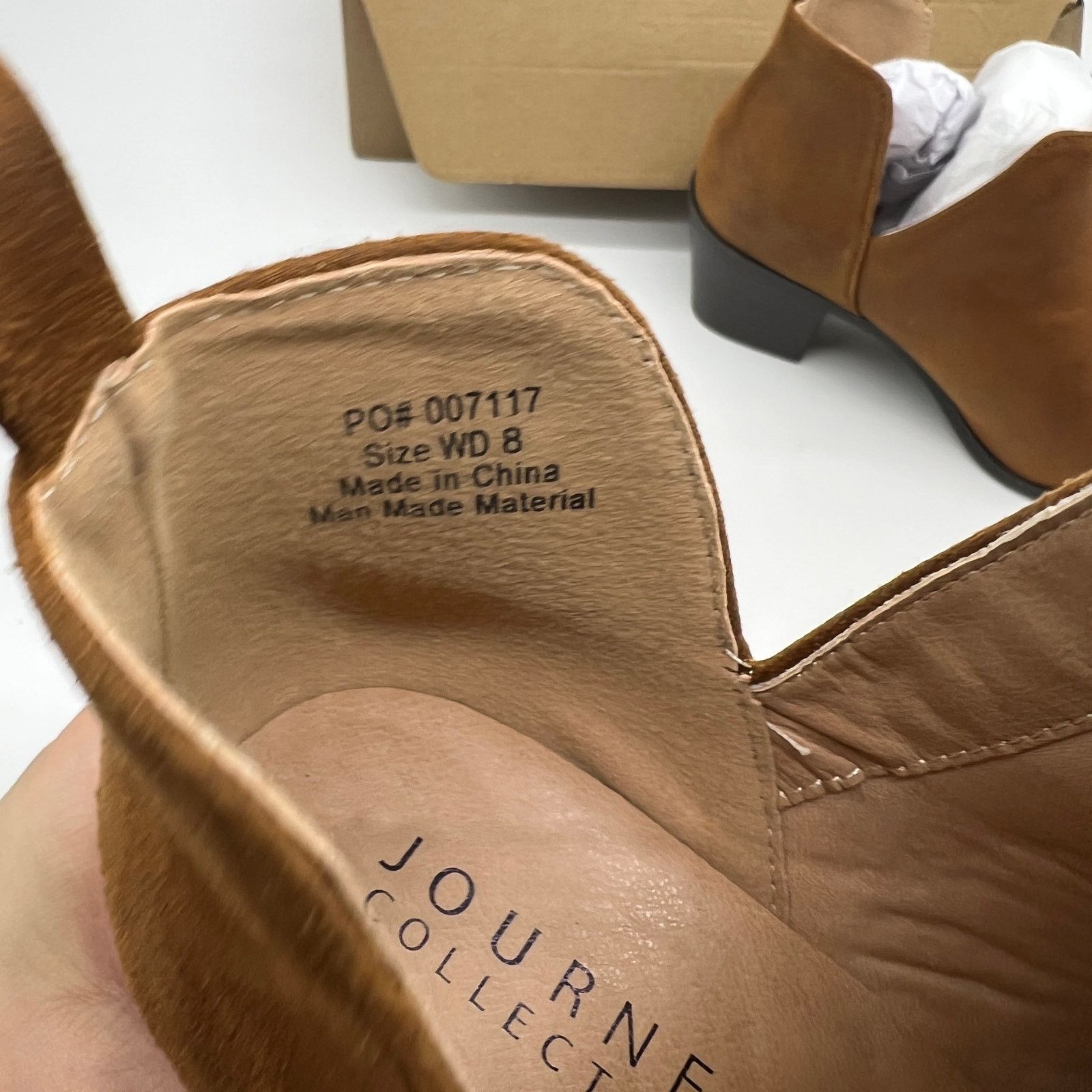 Other Journee Collection Womens Ankle Heel Booties Brown Size 8WD Size US 8 / IT 38 - 6 Thumbnail