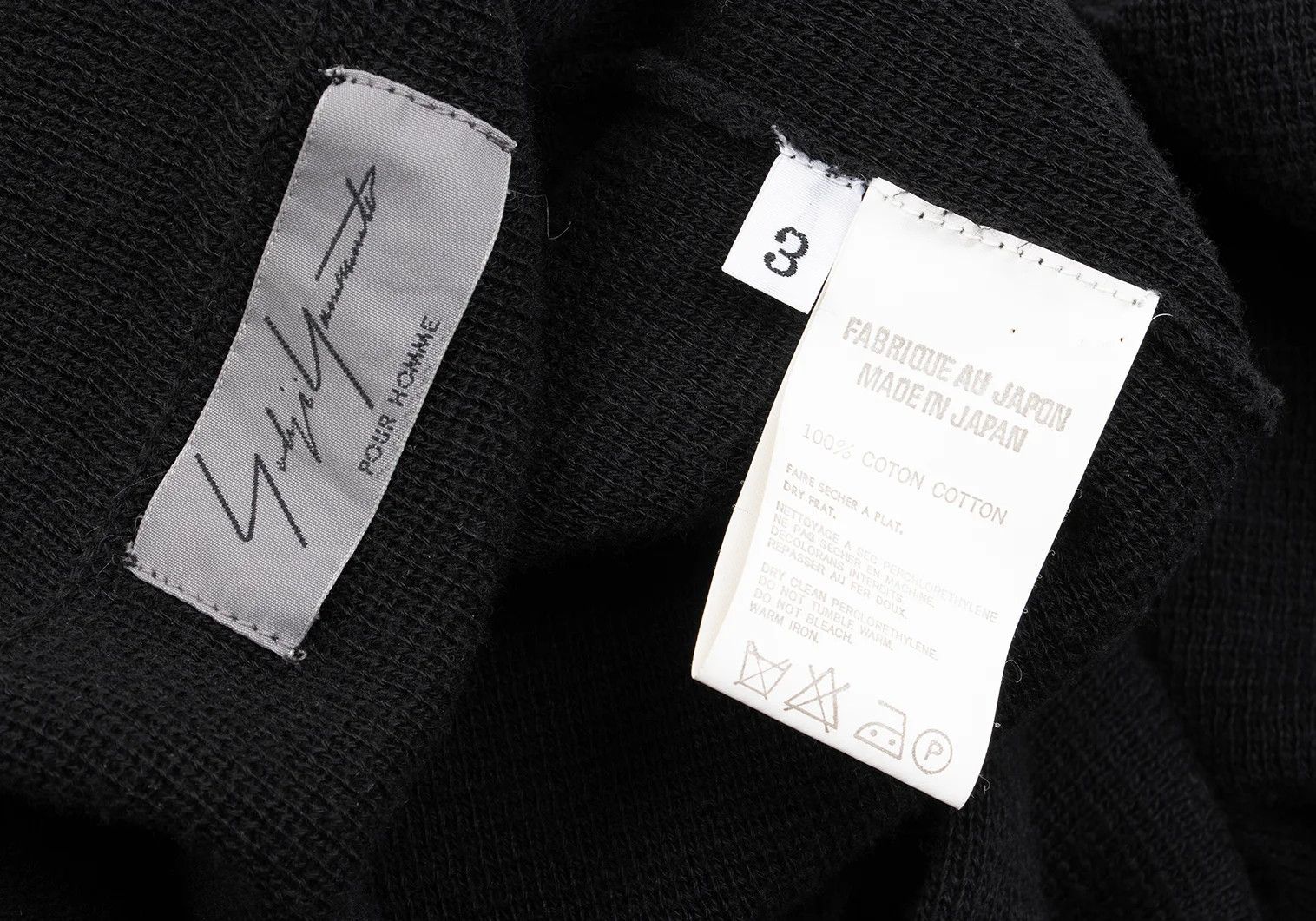 Yohji Yamamoto Yohji Yamamoto Cotton Knit 3B Jacket Black 3 Size US L / EU 52-54 / 3 - 16 Thumbnail