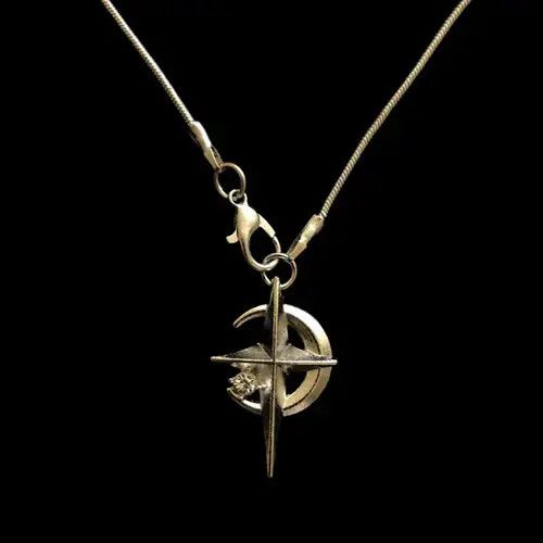 VIBE Star Cross Chain, Skeleton Cross, Abstract Star Ring Size ONE SIZE - 5 Thumbnail