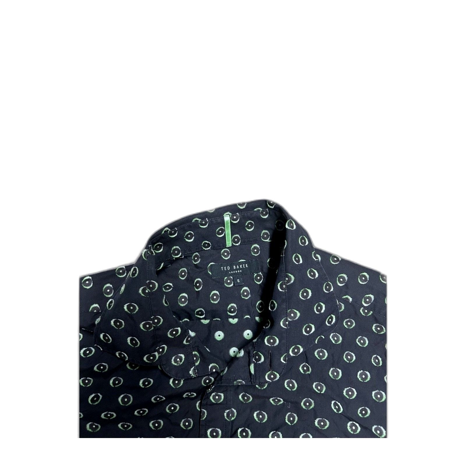 Ted Baker Ted Baker London Green Dot Shirt L/S Men Large Size US L / EU 52-54 / 3 - 2 Thumbnail