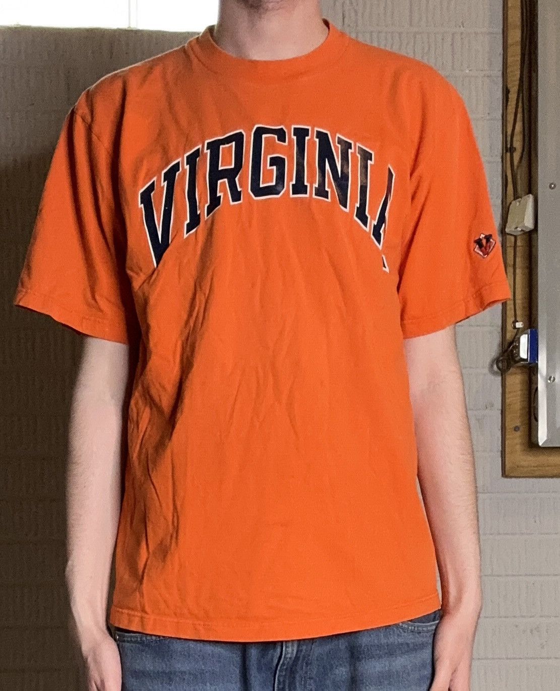 Vintage Vintage 90s Made In USA Virginia University Spellout T Shirt Size US XL / EU 56 / 4 - 1 Thumbnail