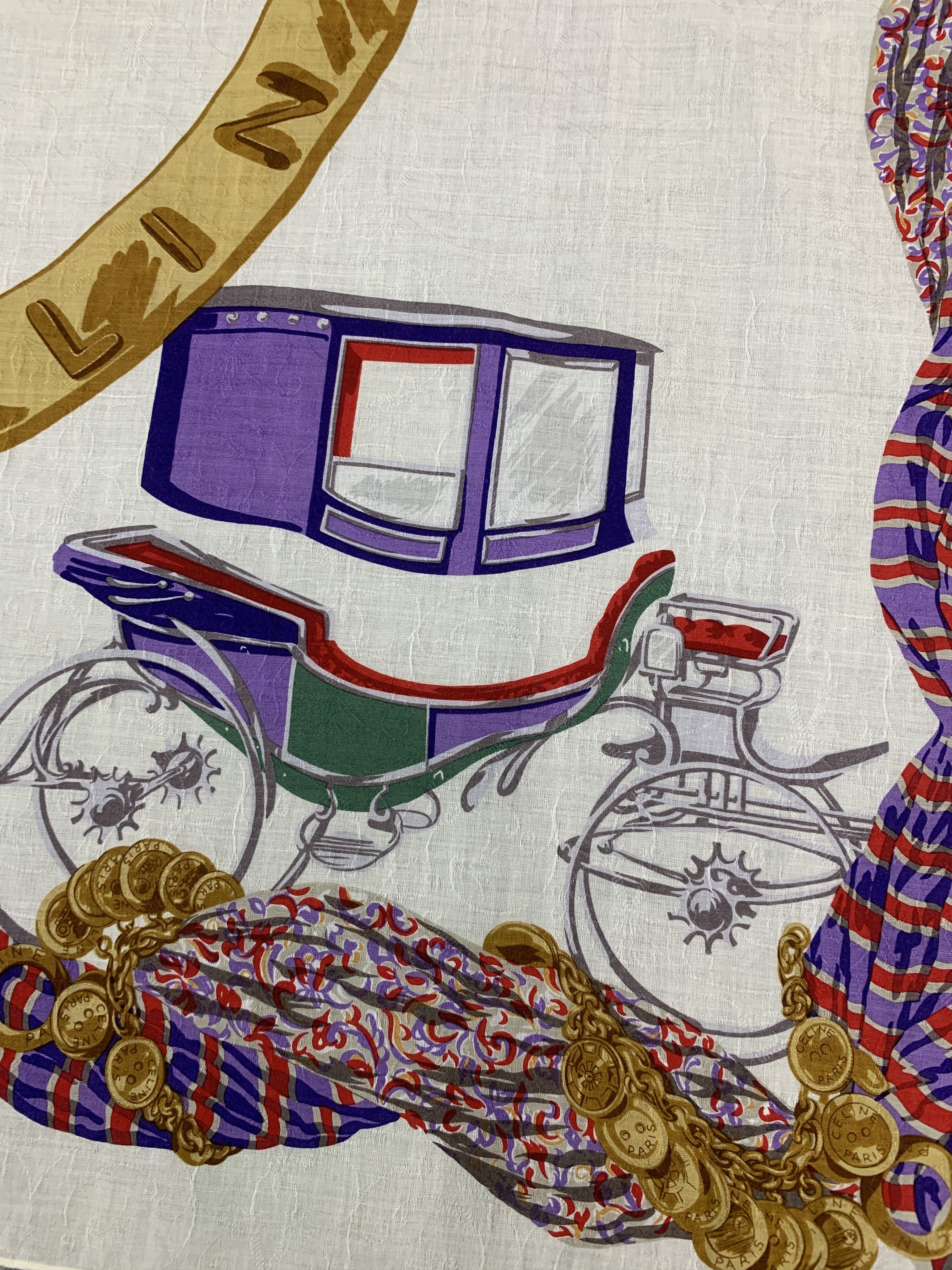 Celine × Vintage Vintage Celine Neckerchief/ Handkerchief - HKA936 Size ONE SIZE - 4 Thumbnail