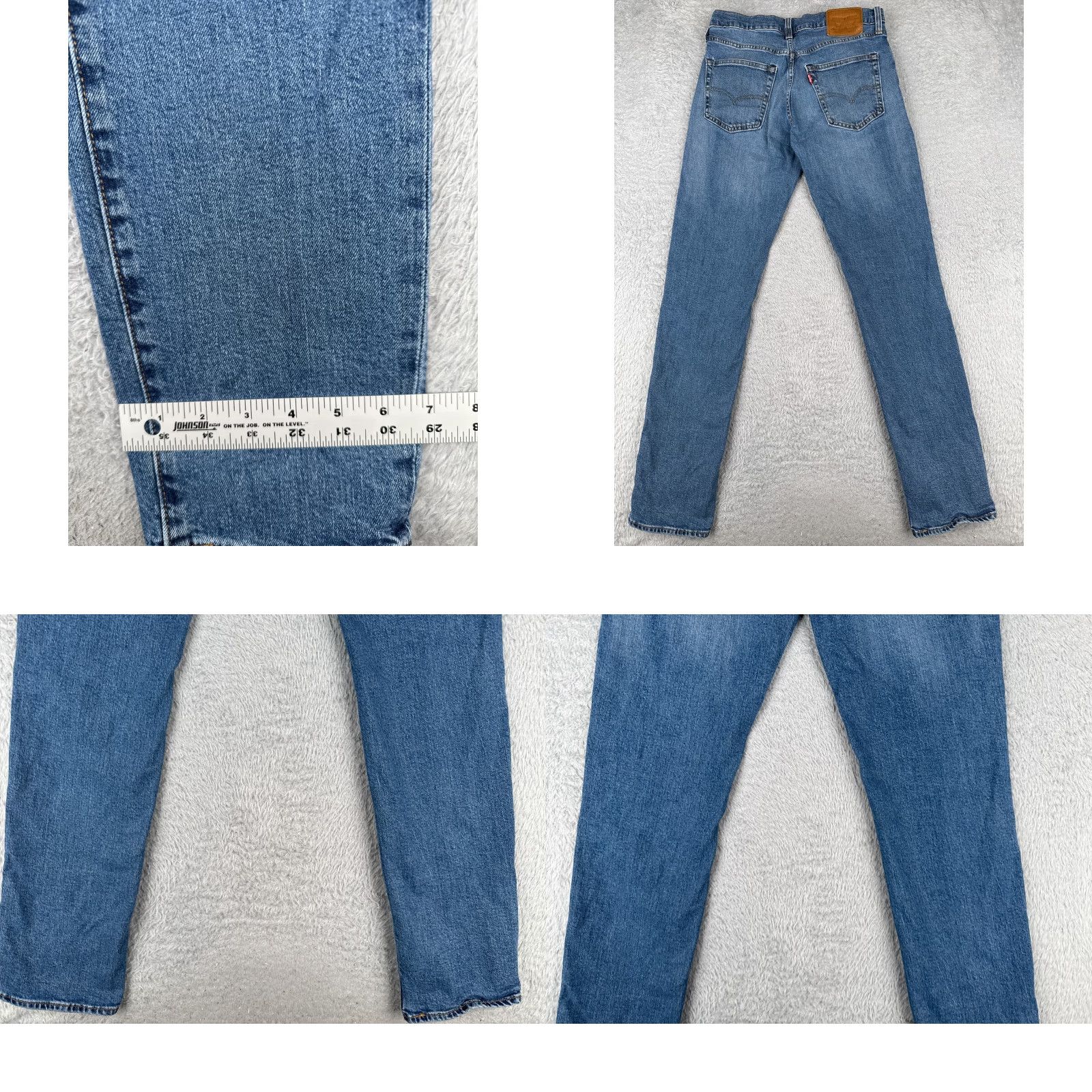 Levi's VINTAGE Levis Jeans Mens 32 Blue Denim Levi's 511 Slim Straight 5-Pocket Cotton Blend 30x33 Regular Inseam 33" Medium Wash Size US 32 / EU 48 - 10 Thumbnail