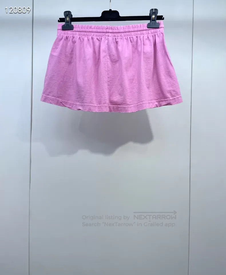 Balenciaga Balenciaga size S Pink drawstring skirt Size 23" - 2 Thumbnail
