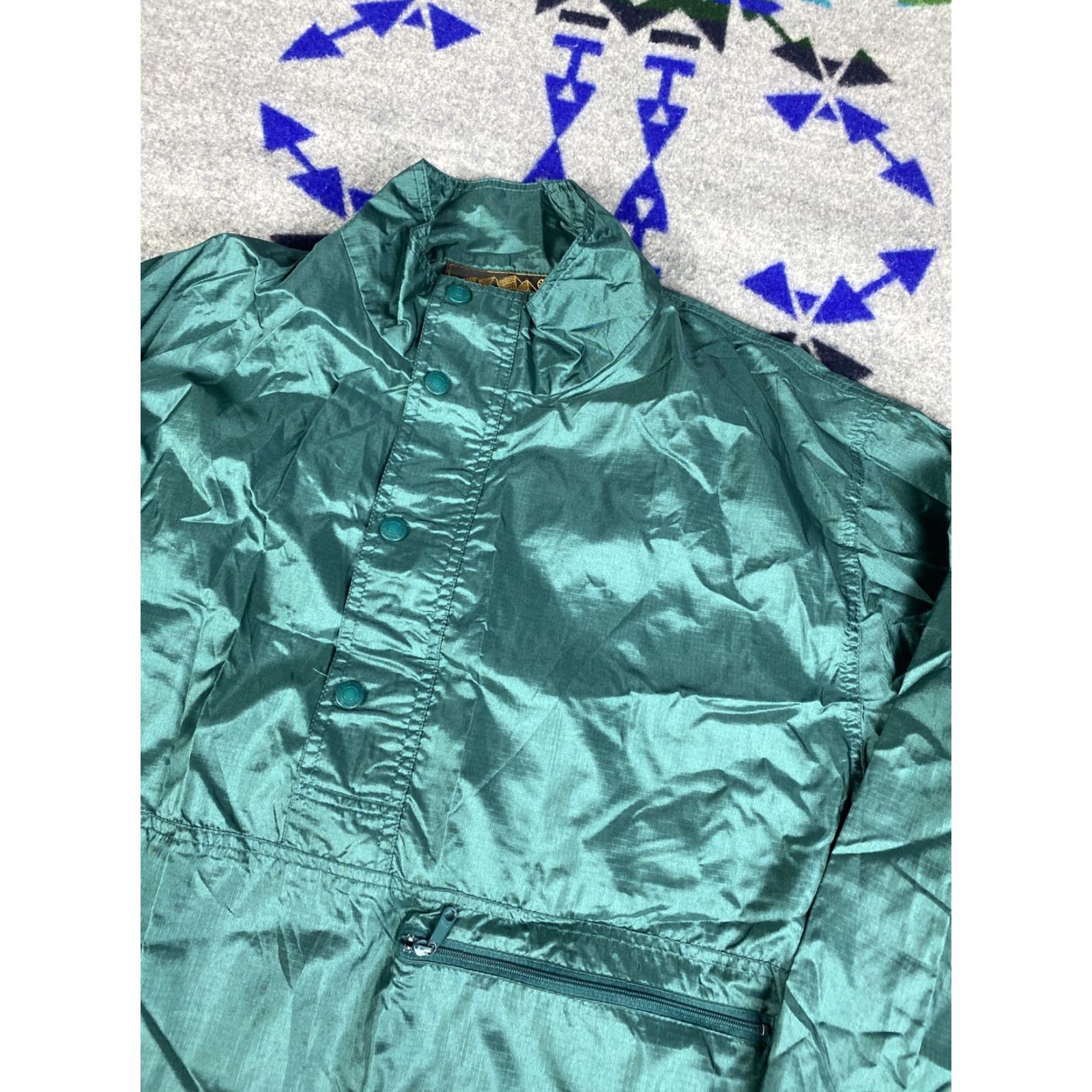 Eddie Bauer VINTAGE Eddie Bauer Windbreaker Jacket Mens M 90s Green Nylon Anorak Light, Jacket, Mens, M, Green, 90s Size US M / EU 48-50 / 2 - 2 Thumbnail